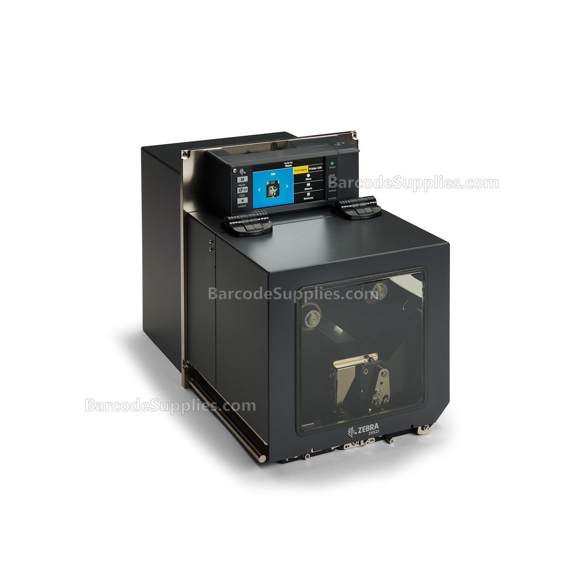 Zebra TT Printer ZE521R; 6, 203 dpi, RH, US Cord, USB, Serial, Ethernet, Bluetooth 4.1, Dual USB Host, RFID UHF Encoder: US & Canada, Color Touch, ZPL