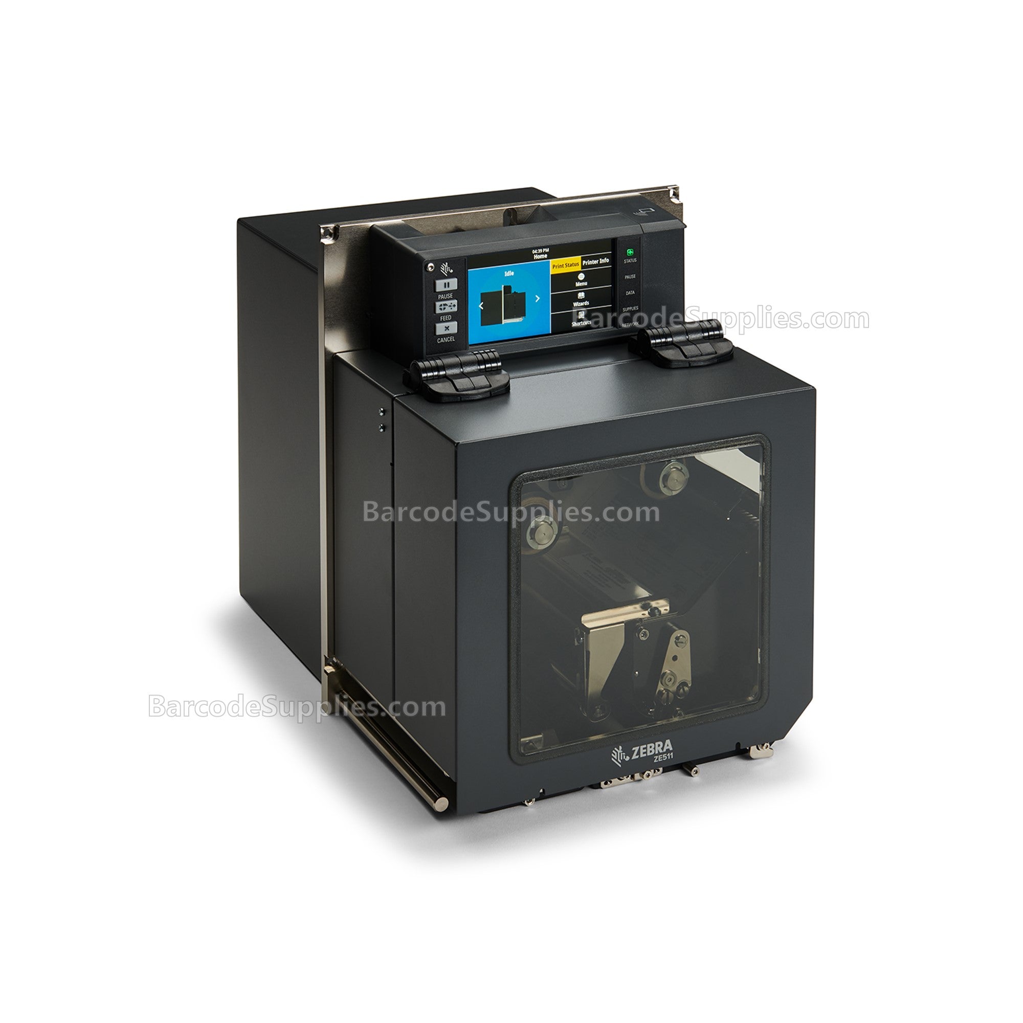 Zebra TT Printer ZE511; 4, 203 dpi, RH, Optimized Rotated Barcode Printhead, US Cord, USB, Serial, Ethernet, Bluetooth 4.1, Dual USB Host, Color Touch, ZPL