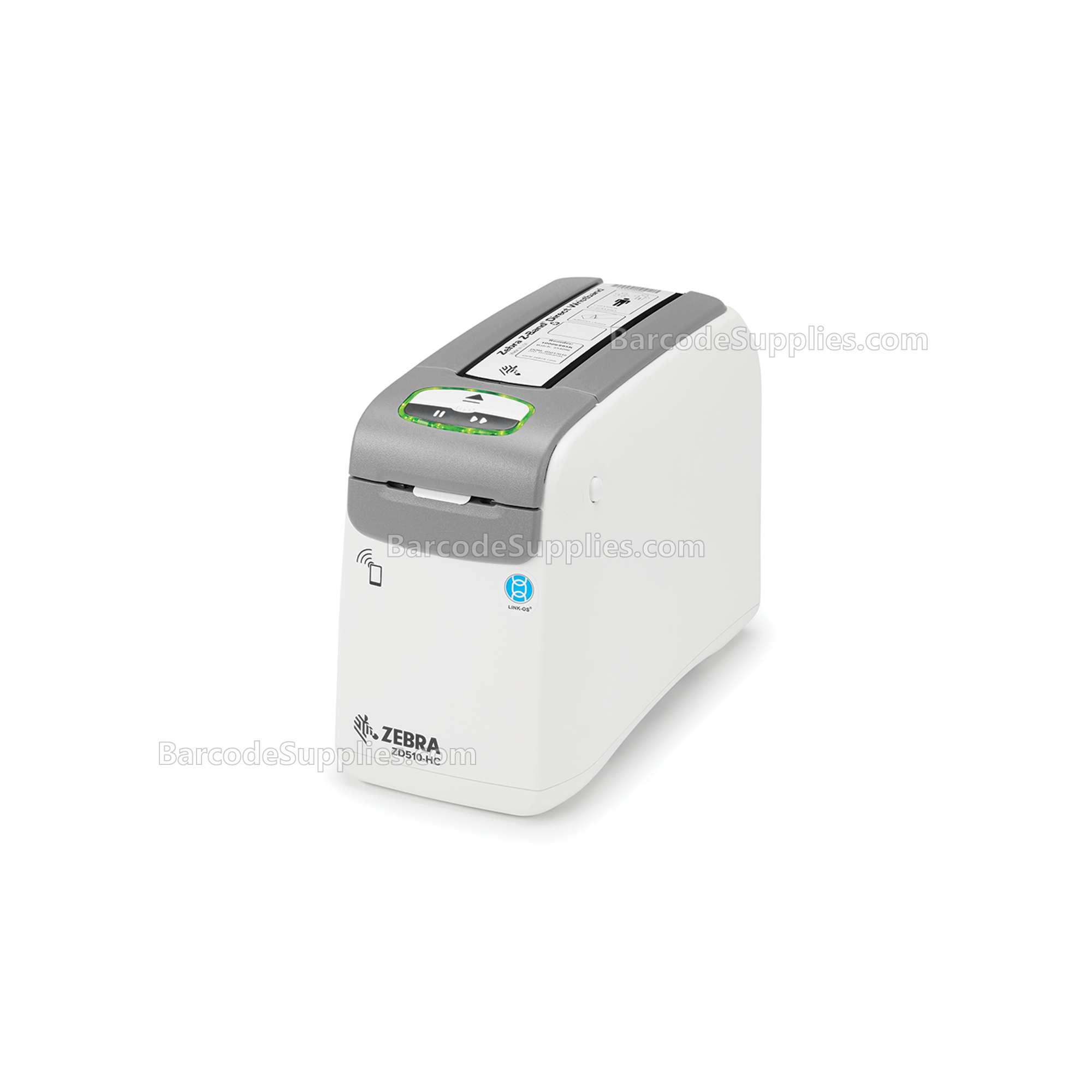 Zebra DT Printer ZD510 Wristband; ZPL II, XML, 300 dpi, US Cord, USB, USB Host, Ethernet, 802.11, BT USA/Canada