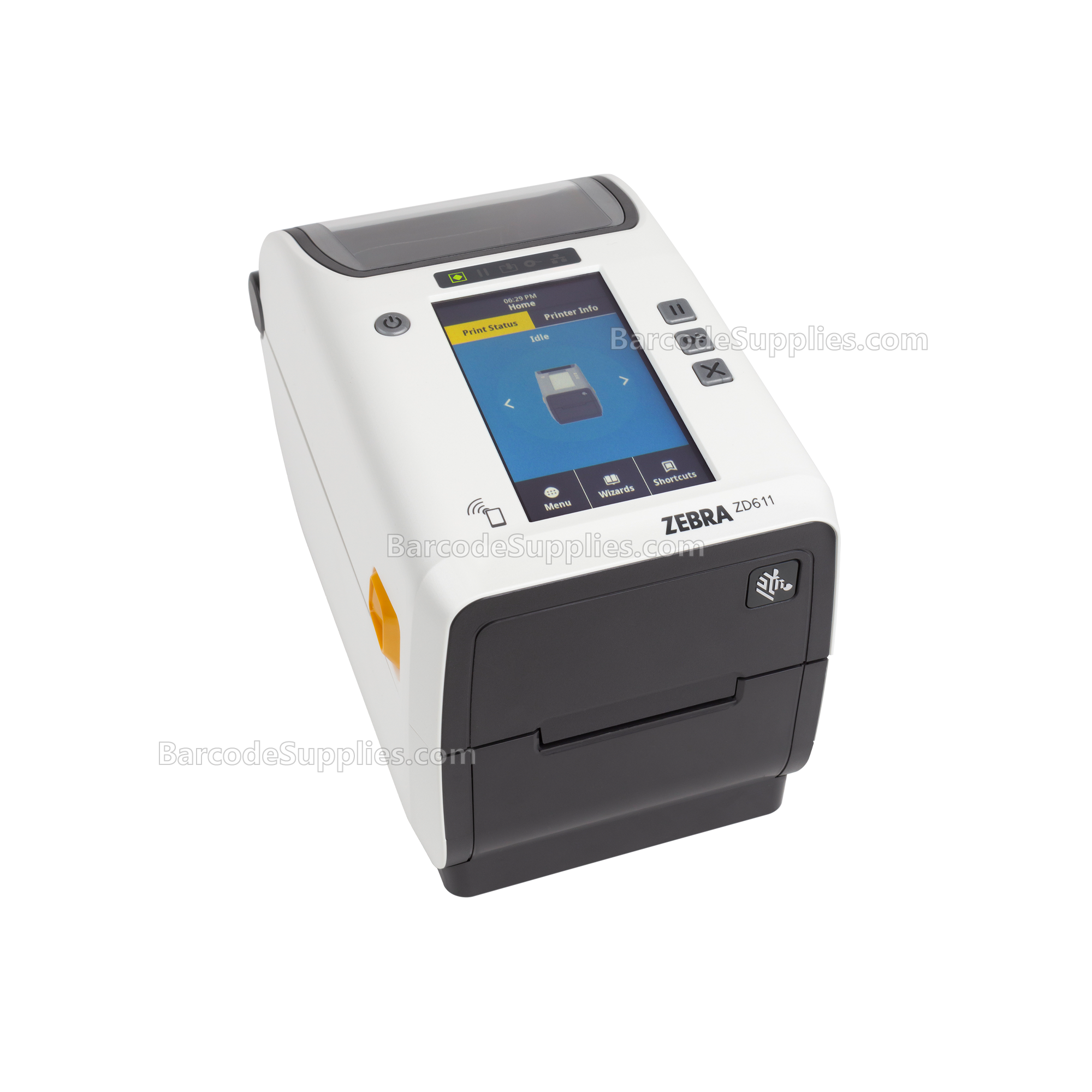 Zebra Thermal Transfer Printer (74M) ZD611, Healthcare, Color Touch LCD; 300 dpi, USB, USB Host, Ethernet, 802.11ac, BT4, USA/Canada, US Cord, Swiss Font, EZPL