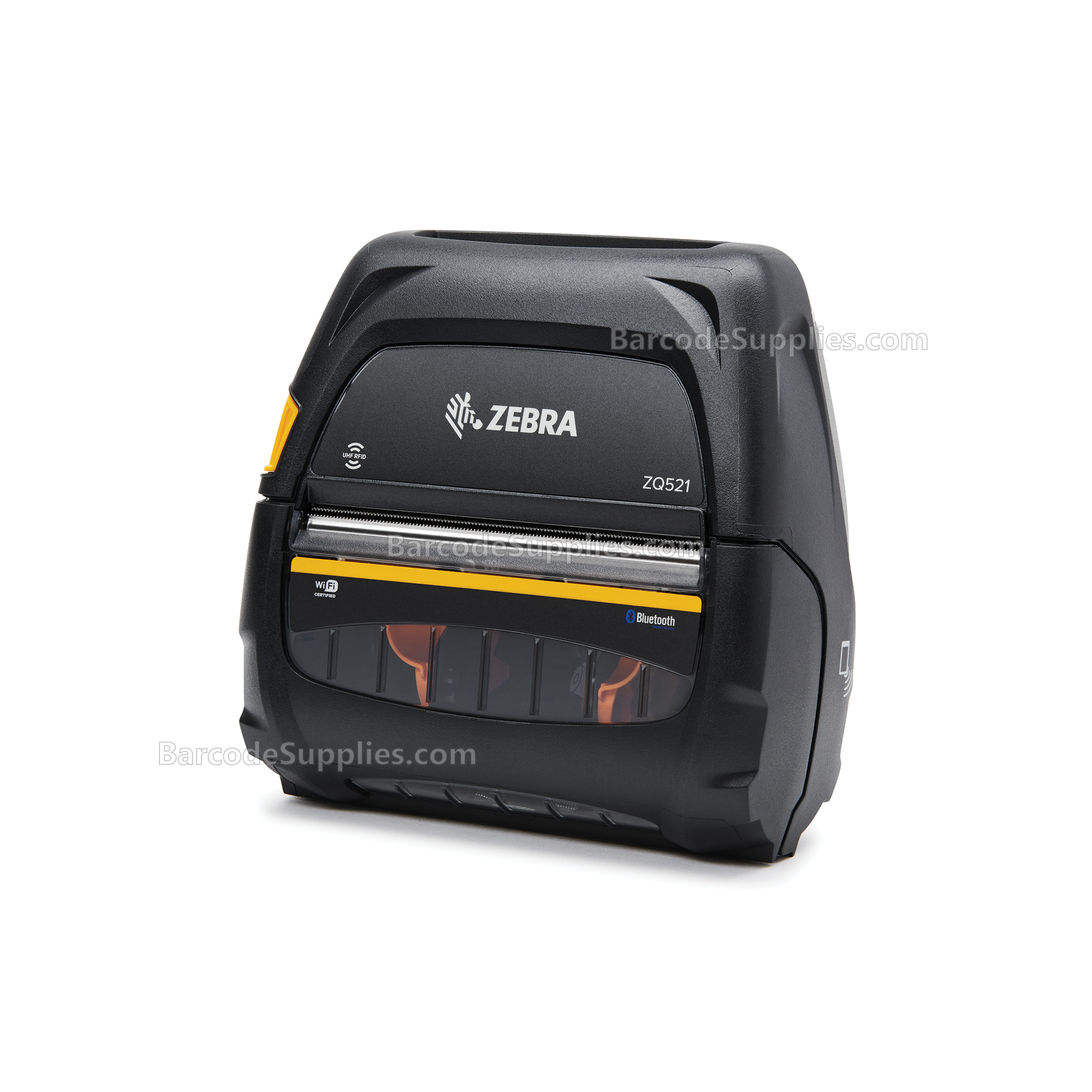Zebra DT Printer ZQ521, media width 4.45/113mm; English/Latin fonts, RFID, 802.11ac/Bluetooth 4.1, stnd battery, US/Canada Certs