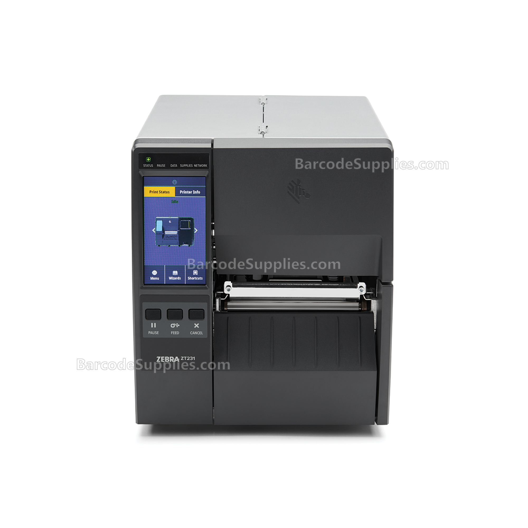 Zebra TT Printer ZT231; 4, 203 dpi, Thermal Transfer, Peel, US Cord, USB, Serial, Ethernet, BTLE, USB Host, EZPL