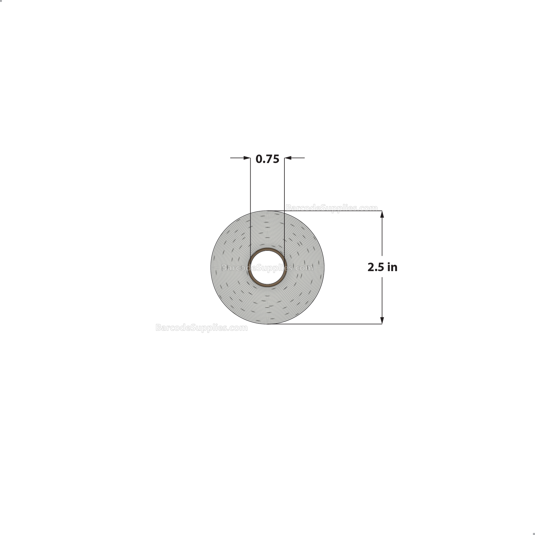 4 x 2 Direct Thermal White Labels With Acrylic Adhesive - Perforated - 300 Labels Per Roll - Carton Of 36 Rolls - 10800 Labels Total - MPN: RD-4-2-300-075