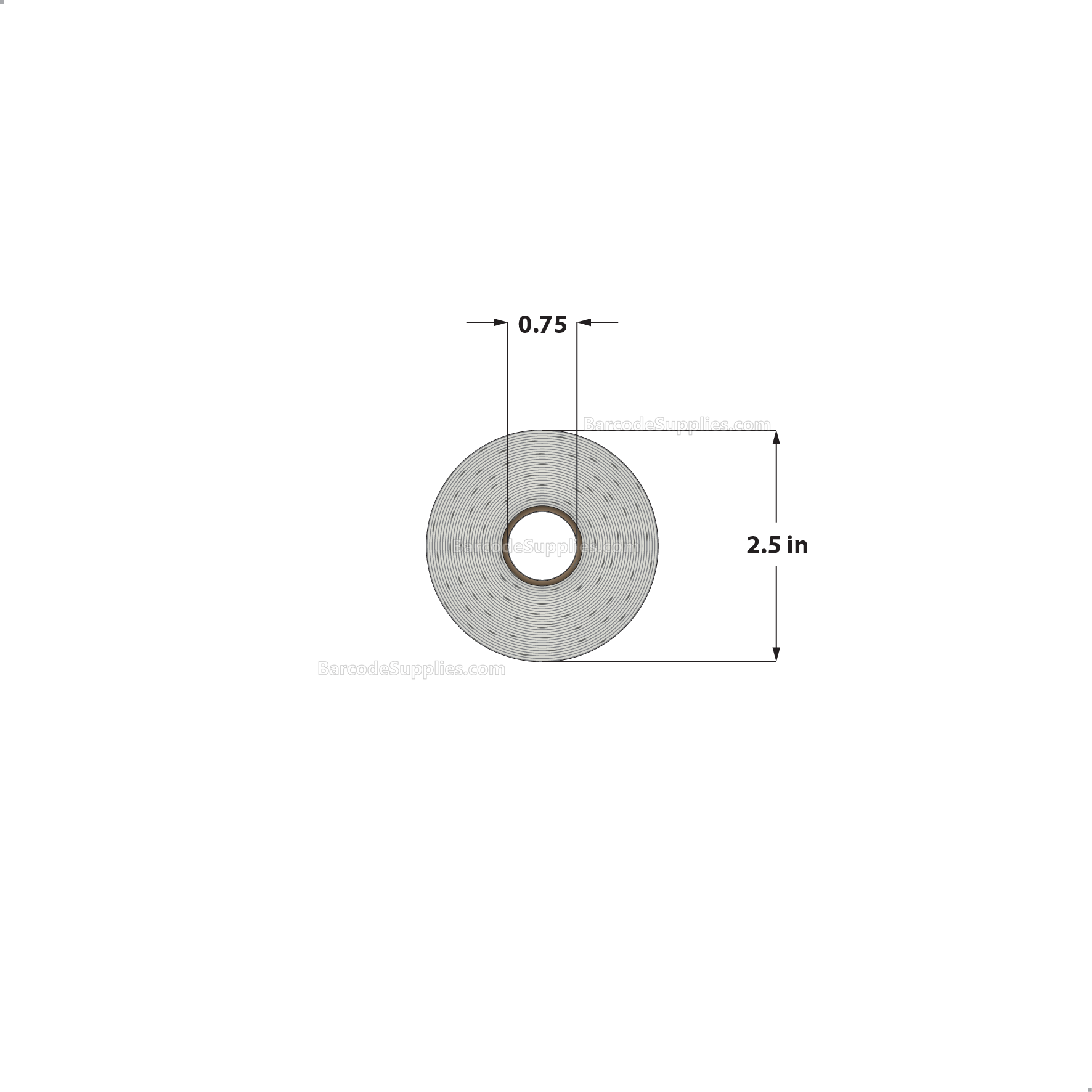 4 x 6 Direct Thermal White Labels With Acrylic Adhesive - Perforated - 105 Labels Per Roll - Carton Of 36 Rolls - 3780 Labels Total - MPN: RD-4-6-105-075