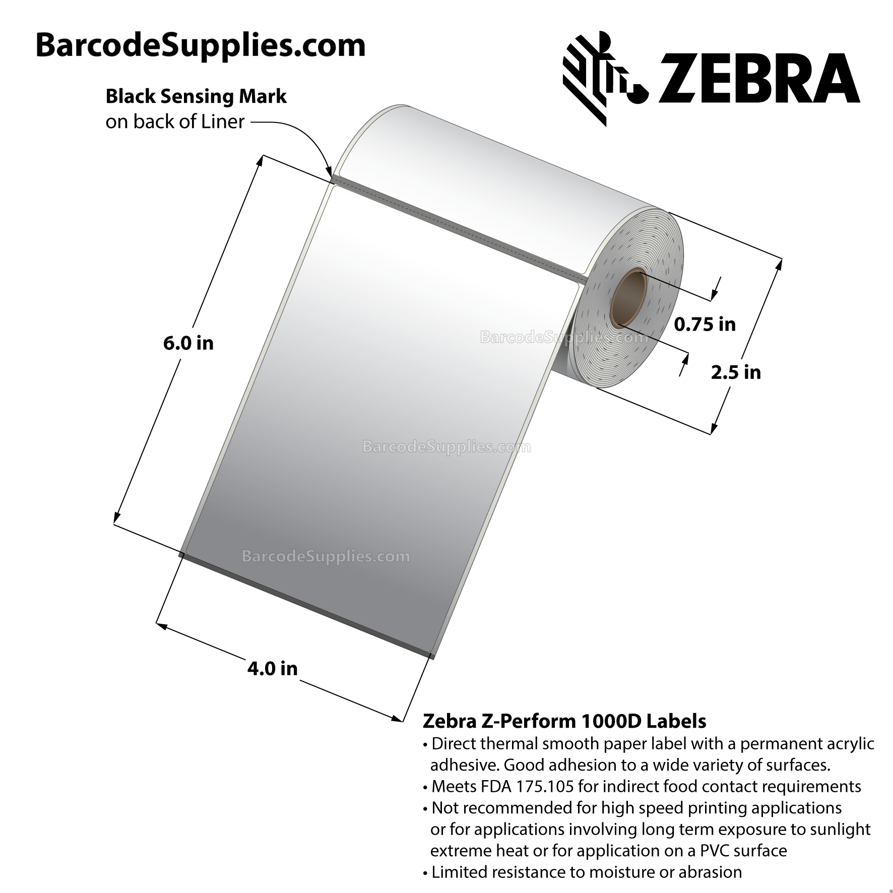 Zebra ZQ630 Labels Zebra ZQ630 Labels
