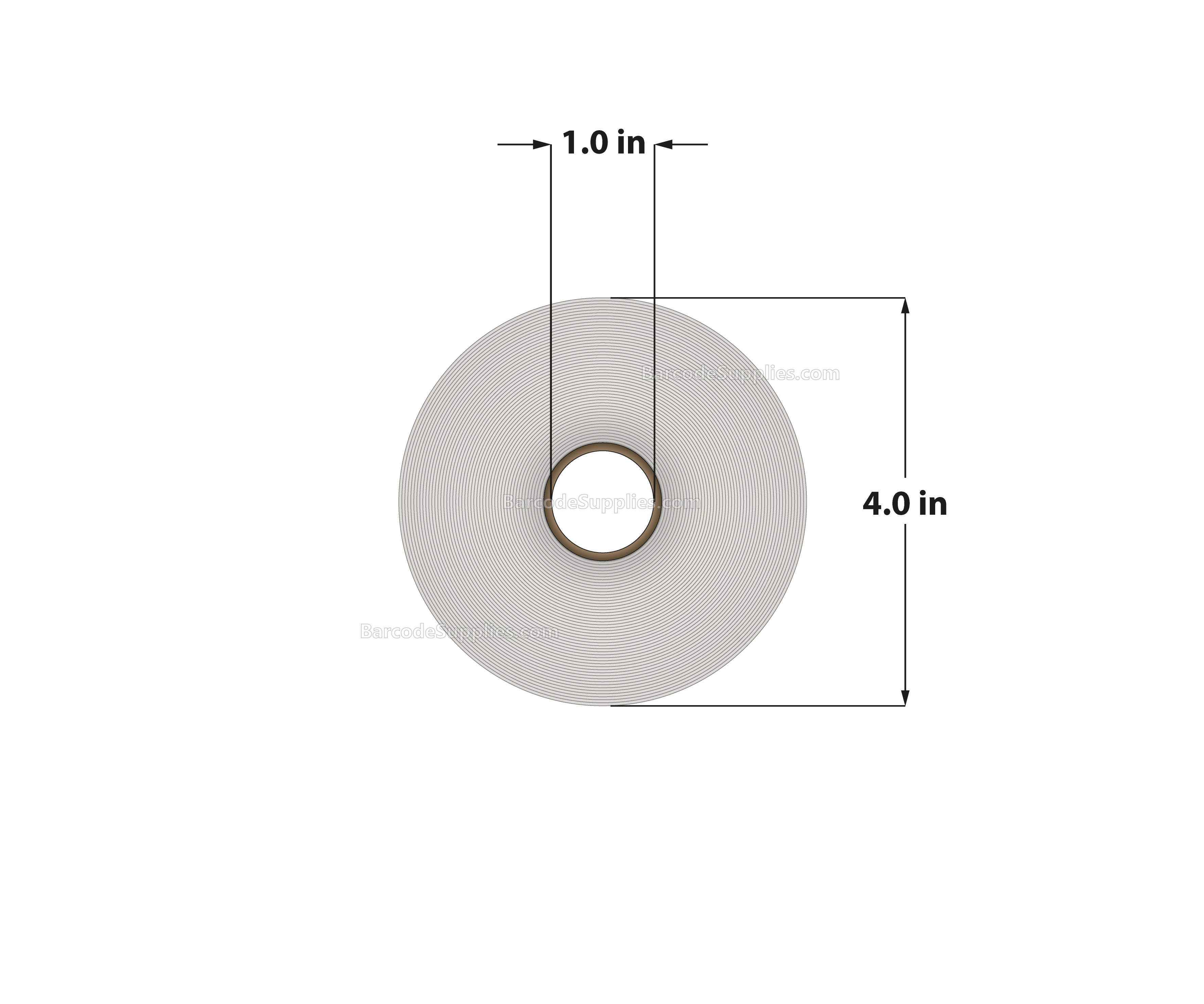 1.25 x 1 Direct Thermal White Labels With Acrylic Adhesive - Perforated - 1375 Labels Per Roll - Carton Of 12 Rolls - 16500 Labels Total - MPN: RD-125-1-1375-1 - BarcodeSource, Inc.