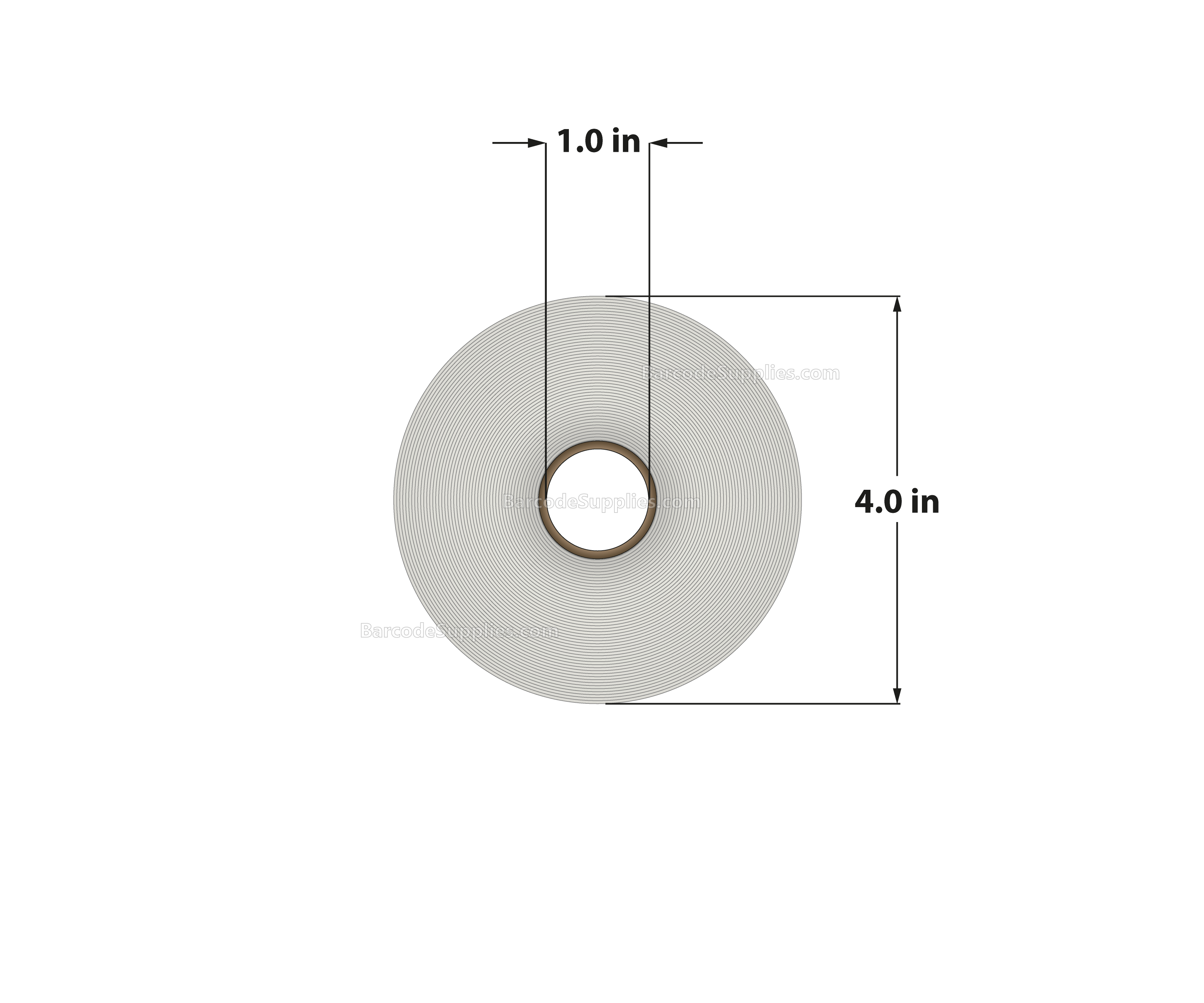 2 x 1 Direct Thermal White Labels With Acrylic Adhesive - Perforated - 1375 Labels Per Roll - Carton Of 12 Rolls - 16500 Labels Total - MPN: RD-2-1-1375-1 - BarcodeSource, Inc.