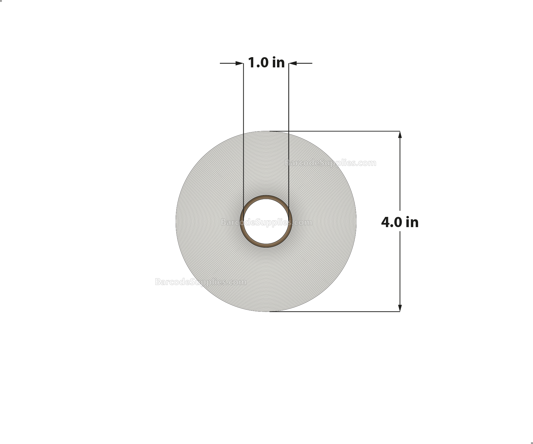 2.25 x 1.25 Direct Thermal White Labels With Permanent Acrylic Adhesive - Perforated - 1135 Labels Per Roll - Carton Of 4 Rolls - 4540 Labels Total - MPN: DT225125-14PDT