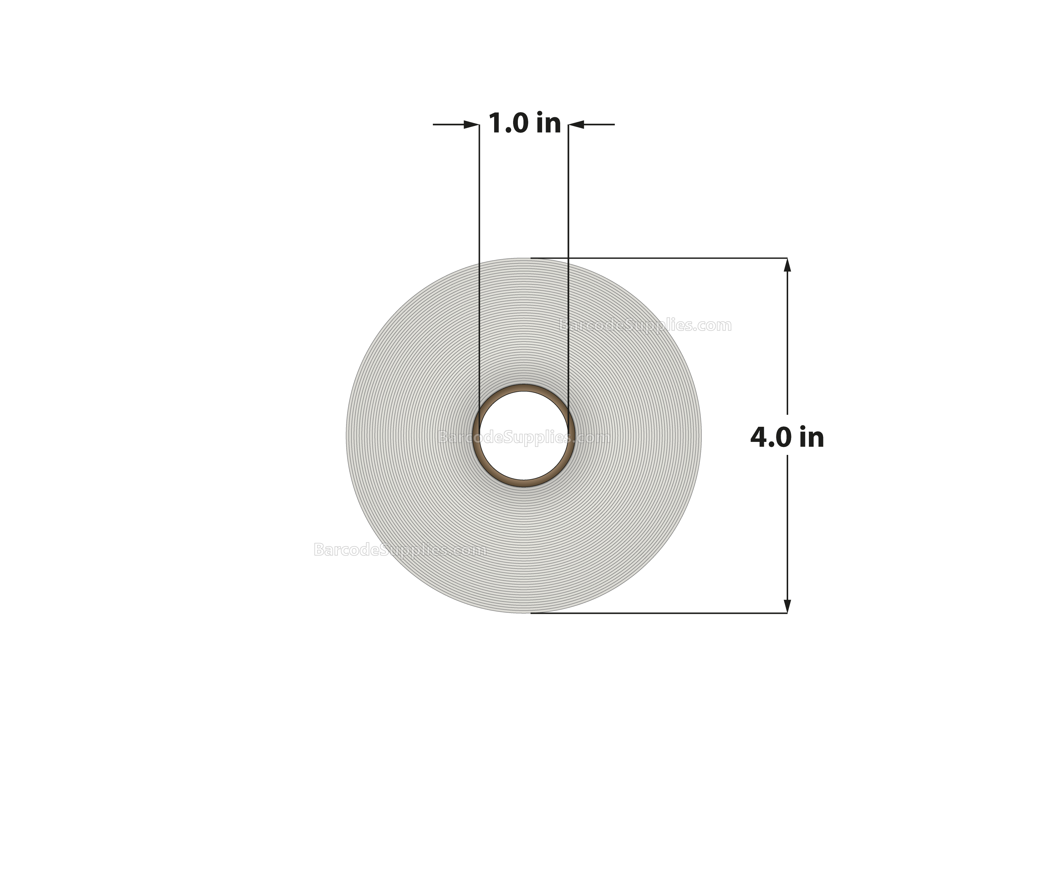 2.25 x 1.25 Direct Thermal White Labels With Acrylic Adhesive - Perforated - 1135 Labels Per Roll - Carton Of 12 Rolls - 13620 Labels Total - MPN: RD-225-125-1135-1 - BarcodeSource, Inc.