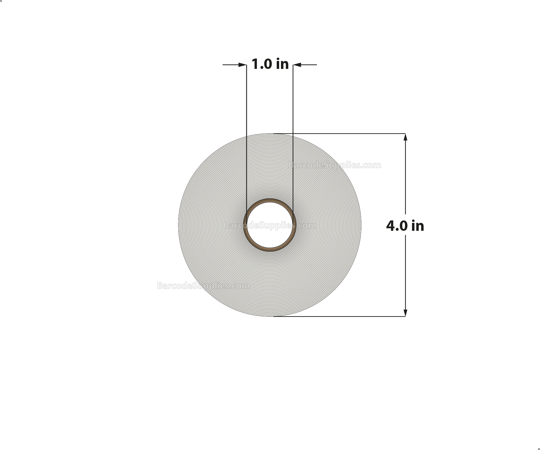 4 x 6 Direct Thermal White Labels With Rubber Adhesive - Perforated - 250 Labels Per Roll - Carton Of 12 Rolls - 3000 Labels Total - MPN: RDT4-400600-1P