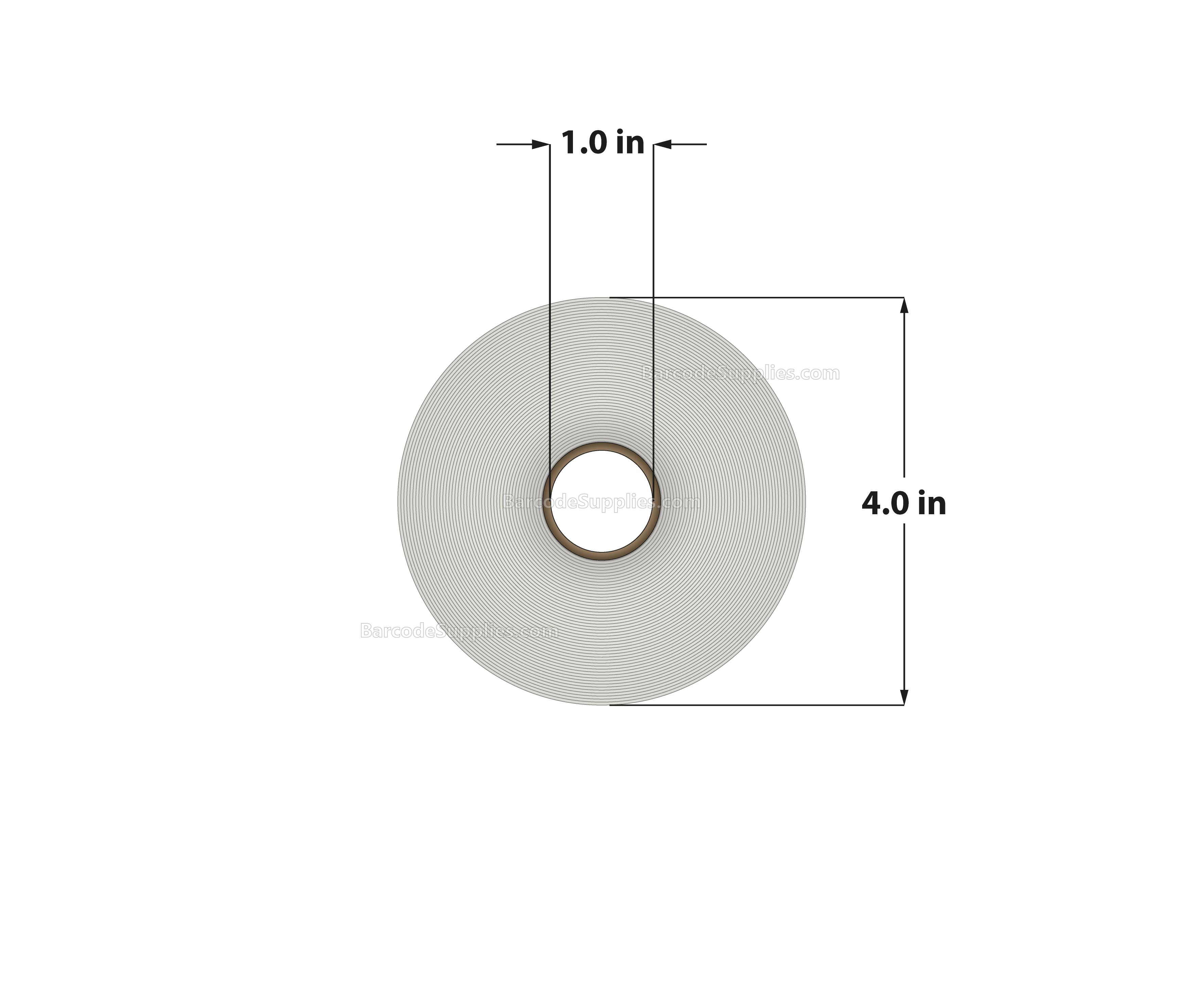 4 x 6 Direct Thermal White Labels With Acrylic Adhesive - Perforated - 250 Labels Per Roll - Carton Of 12 Rolls - 3000 Labels Total - MPN: RD-4-6-250-1 - BarcodeSource, Inc.