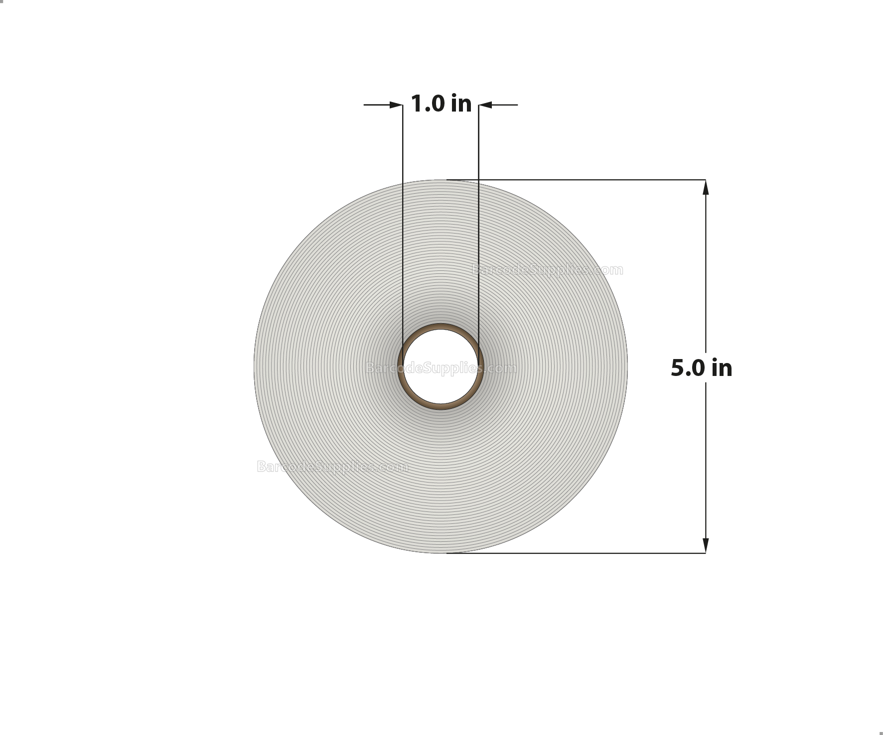 2.25 x 1.25 Direct Thermal White Labels With Permanent Acrylic Adhesive - Perforated - 1900 Labels Per Roll - Carton Of 4 Rolls - 7600 Labels Total - MPN: DT225125-15PDT