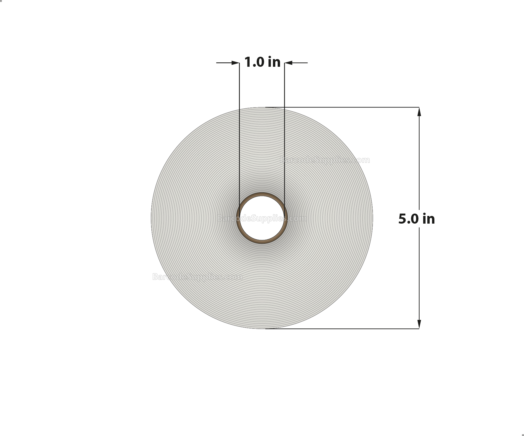 3 x 1 Direct Thermal White Labels With Rubber Adhesive - Perforated - 2340 Labels Per Roll - Carton Of 12 Rolls - 28080 Labels Total - MPN: RDT5-300100-1P