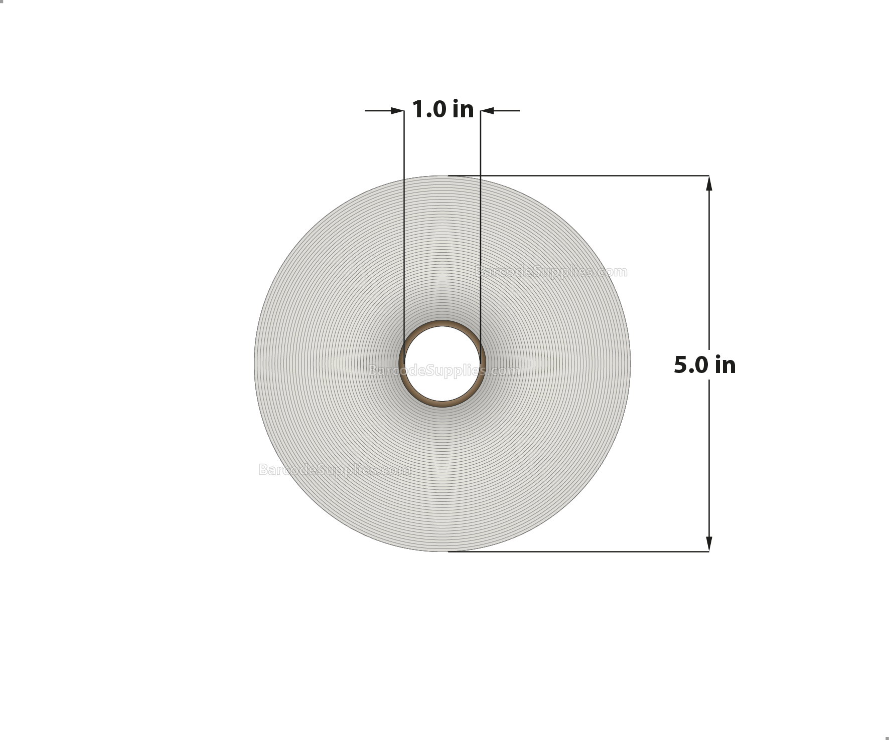 3 x 2 Thermal Transfer White Labels With Permanent Acrylic Adhesive - Perforated - 1240 Labels Per Roll - Carton Of 4 Rolls - 4960 Labels Total - MPN: TH32-15PTT