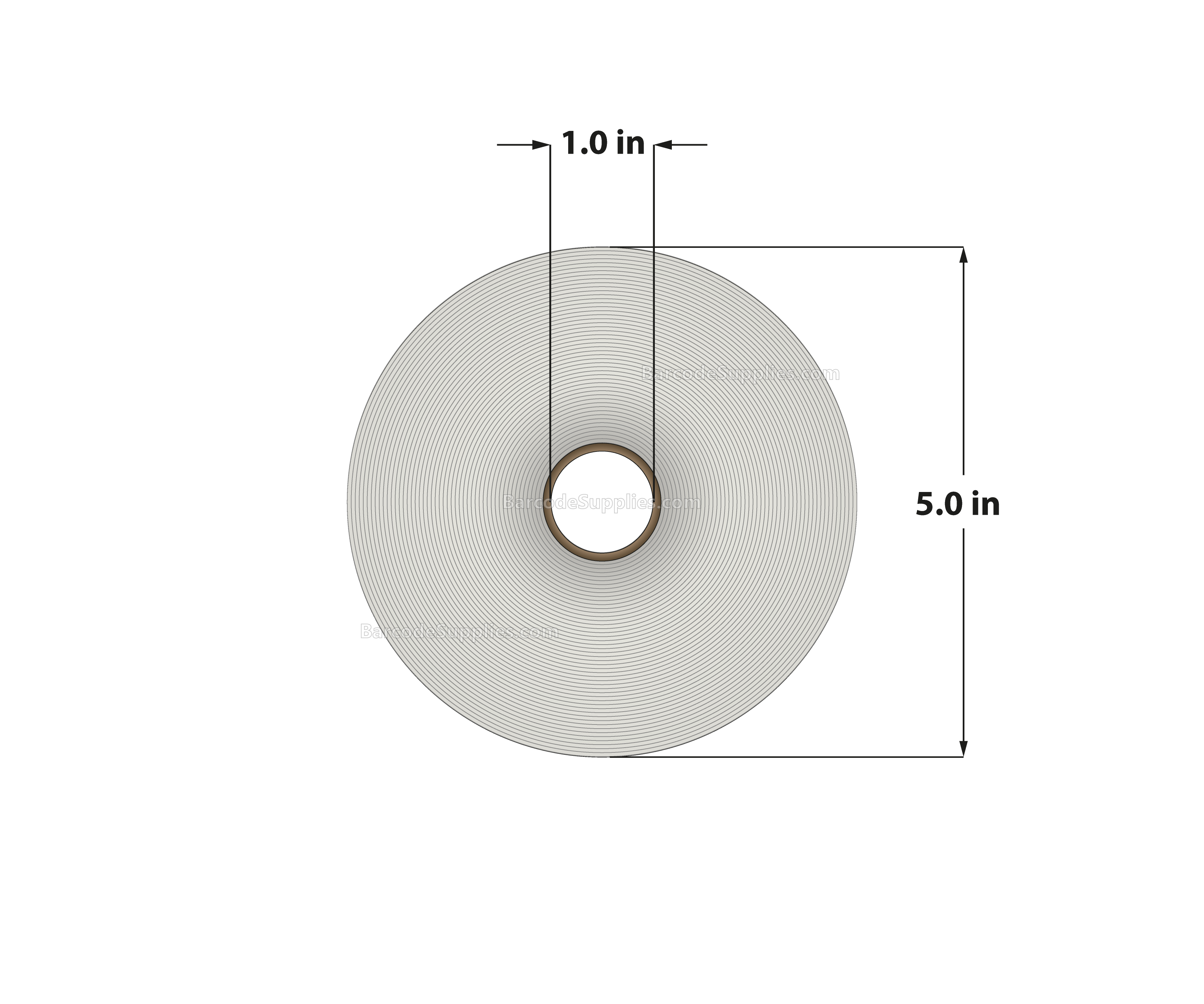 4 x 4 Direct Thermal White Labels With Acrylic Adhesive - Perforated - 700 Labels Per Roll - Carton Of 12 Rolls - 8400 Labels Total - MPN: RD-4-4-700-1 - BarcodeSource, Inc.