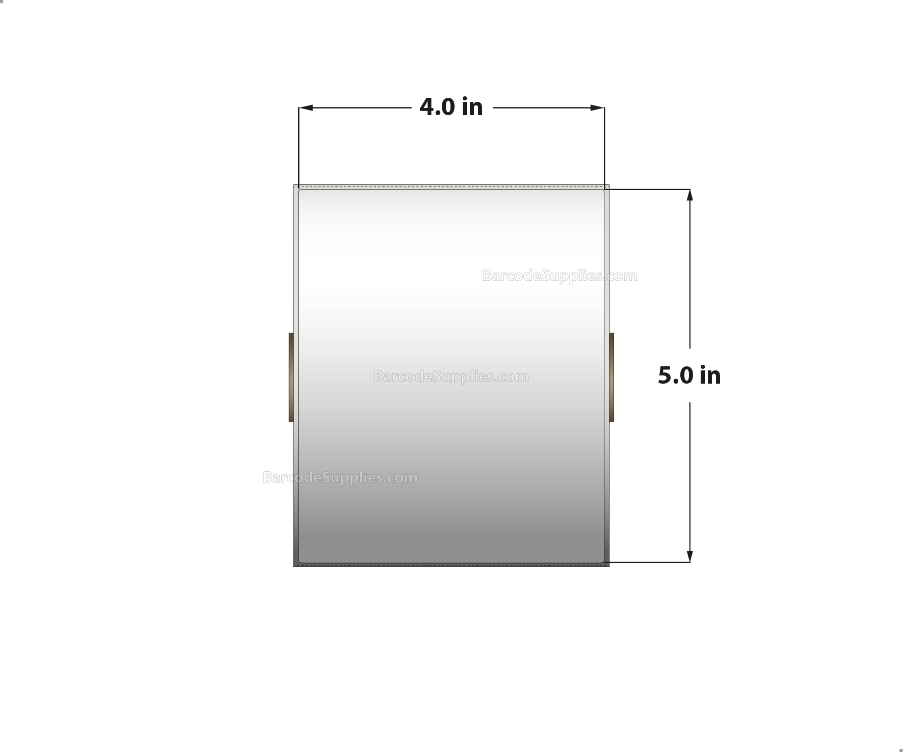 4 x 5 Direct Thermal White Labels With Permanent Acrylic Adhesive - Perforated - 565 Labels Per Roll - Carton Of 4 Rolls - 2260 Labels Total - MPN: DT45-15PDT