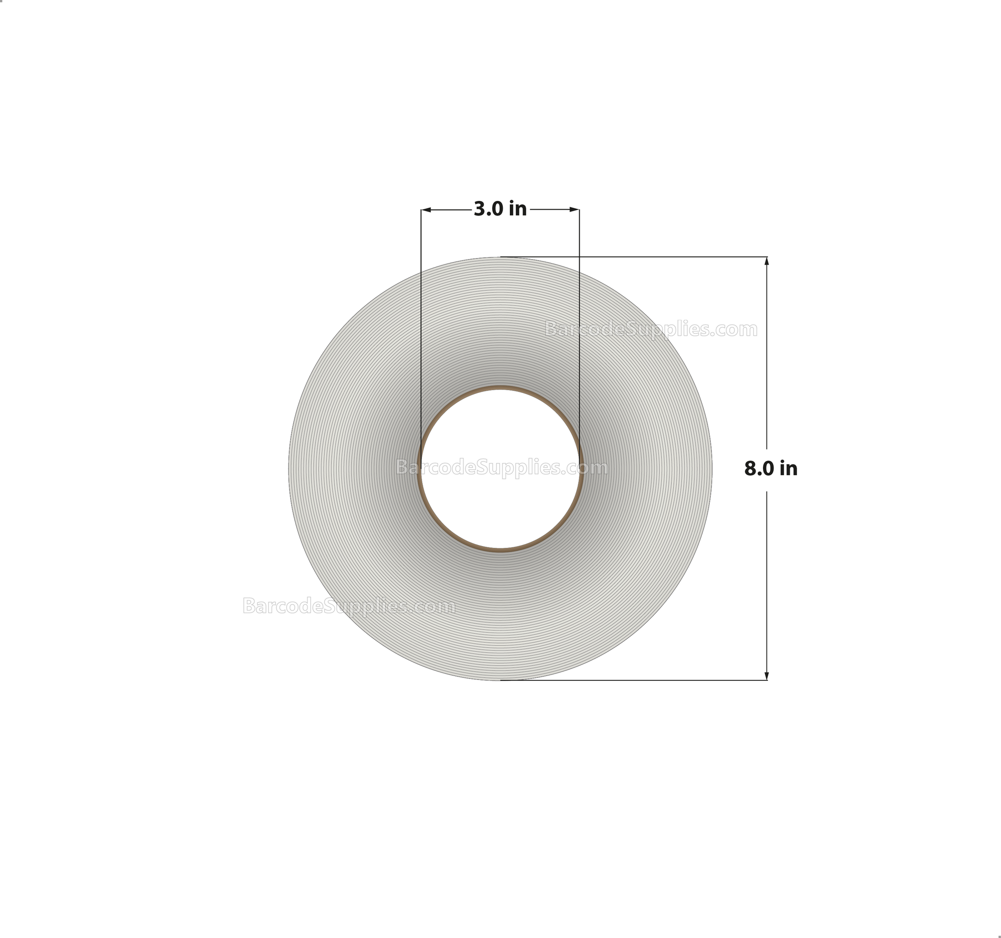 4 x 6 Direct Thermal White Labels With Acrylic Adhesive - Perforated - 1000 Labels Per Roll - Carton Of 4 Rolls - 4000 Labels Total - MPN: RD-4-6-1000-3 - BarcodeSource, Inc.