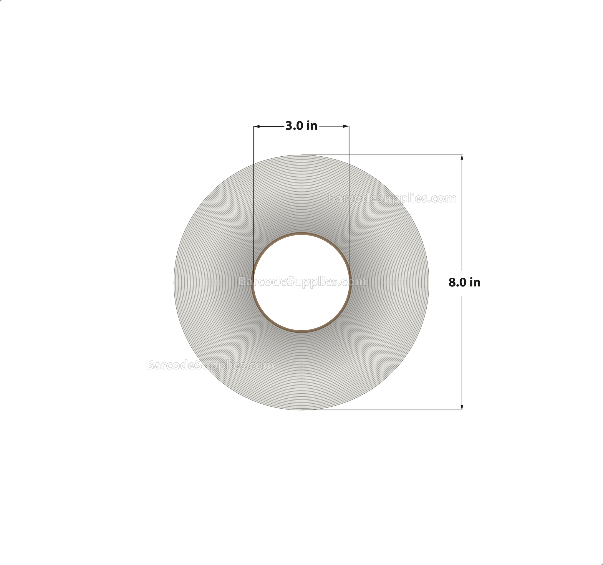 4 x 6 Direct Thermal White Labels With Acrylic Adhesive - No Perforation - 1000 Labels Per Roll - Carton Of 4 Rolls - 4000 Labels Total - MPN: RDS-4-6-1000-NP