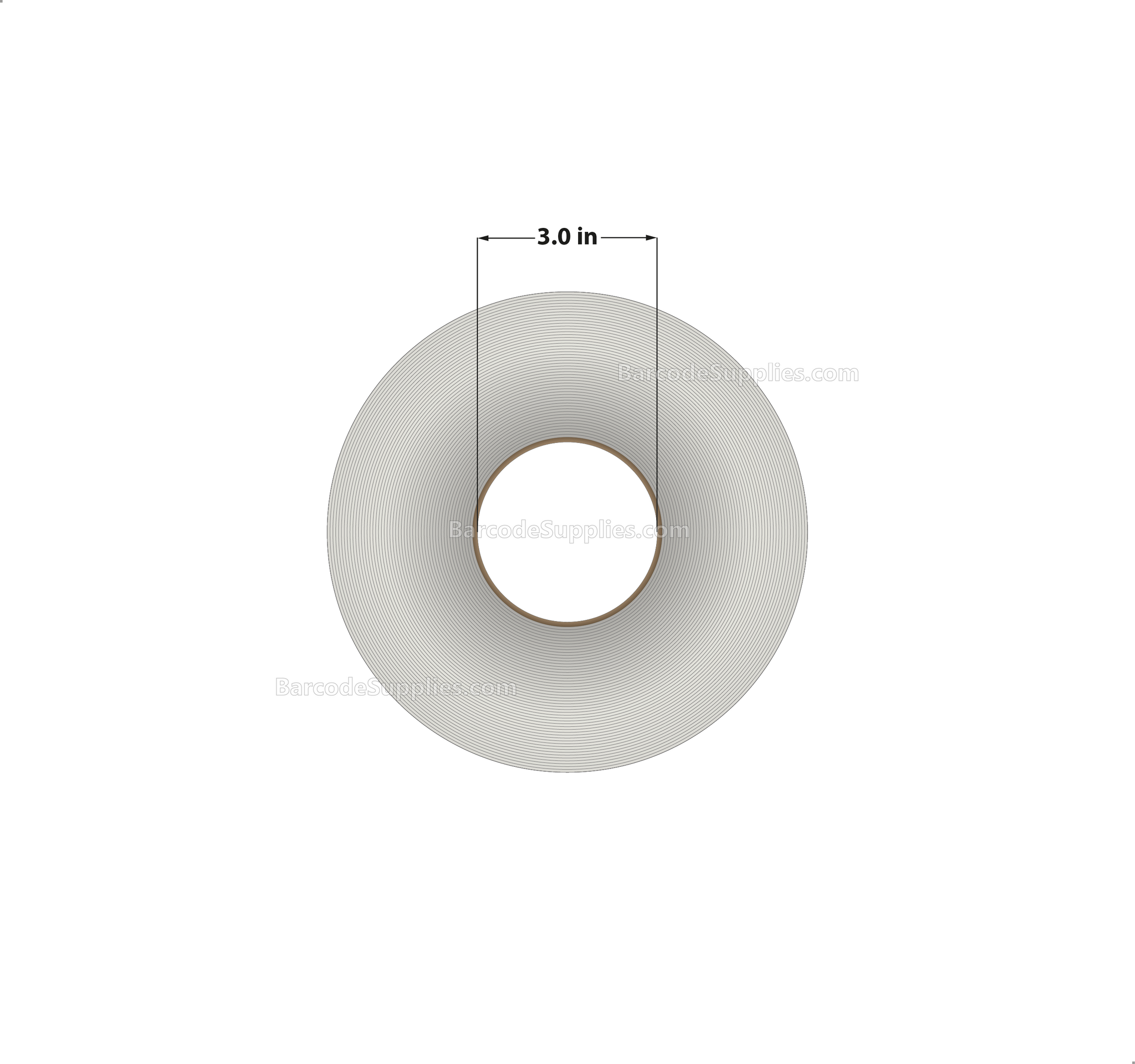 8.5 x 6 Thermal Transfer White Labels With Permanent Adhesive - Perforated - 1000 Labels Per Roll - Carton Of 4 Rolls - 4000 Labels Total - MPN: RT-85-6-1000-3