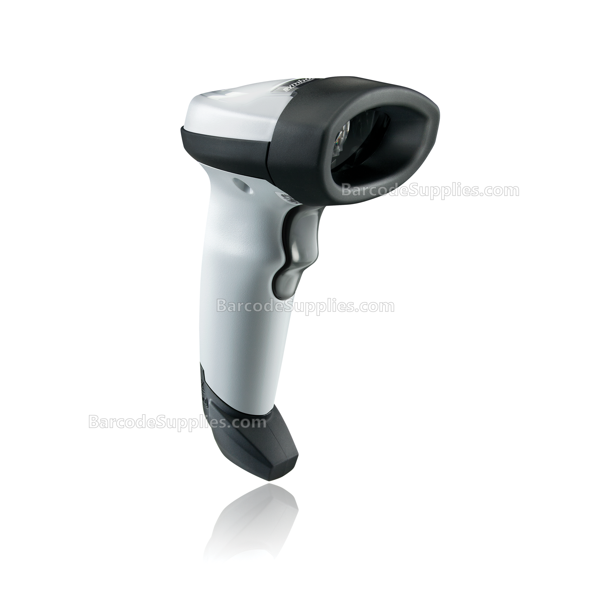 LI2208-SR White with Stand USB KIT - NA: LI2208-SR00006ZZWW Scanner, CBA-U21-S07ZBR Shielded USB Cable, 20-61022-04R Stand
