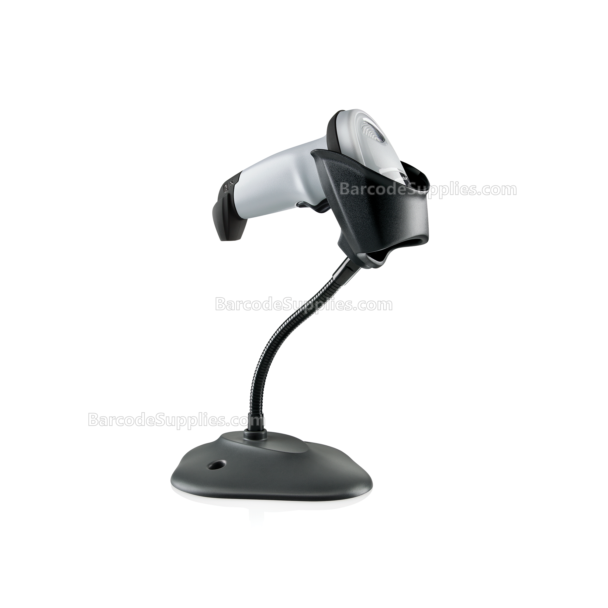 LI2208-SR White with Stand USB KIT - NA: LI2208-SR00006ZZWW Scanner, CBA-U21-S07ZBR Shielded USB Cable, 20-61022-04R Stand