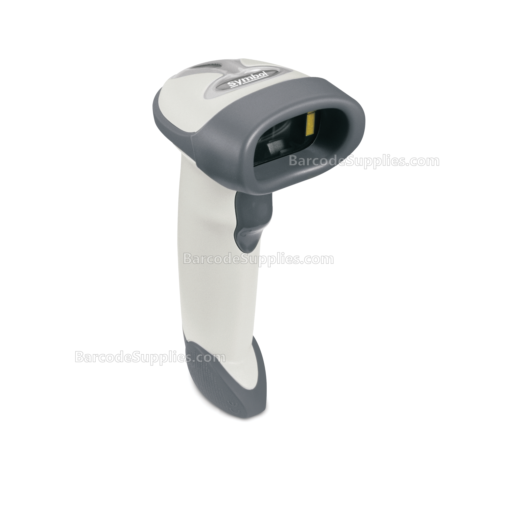 LS2208 White with Stand Keyboard Wedge Kit: LS2208-SR20001R Scanner, CBA-K01-S07PAR Keyboard Wedge Cable, 20-61019-01R Stand
