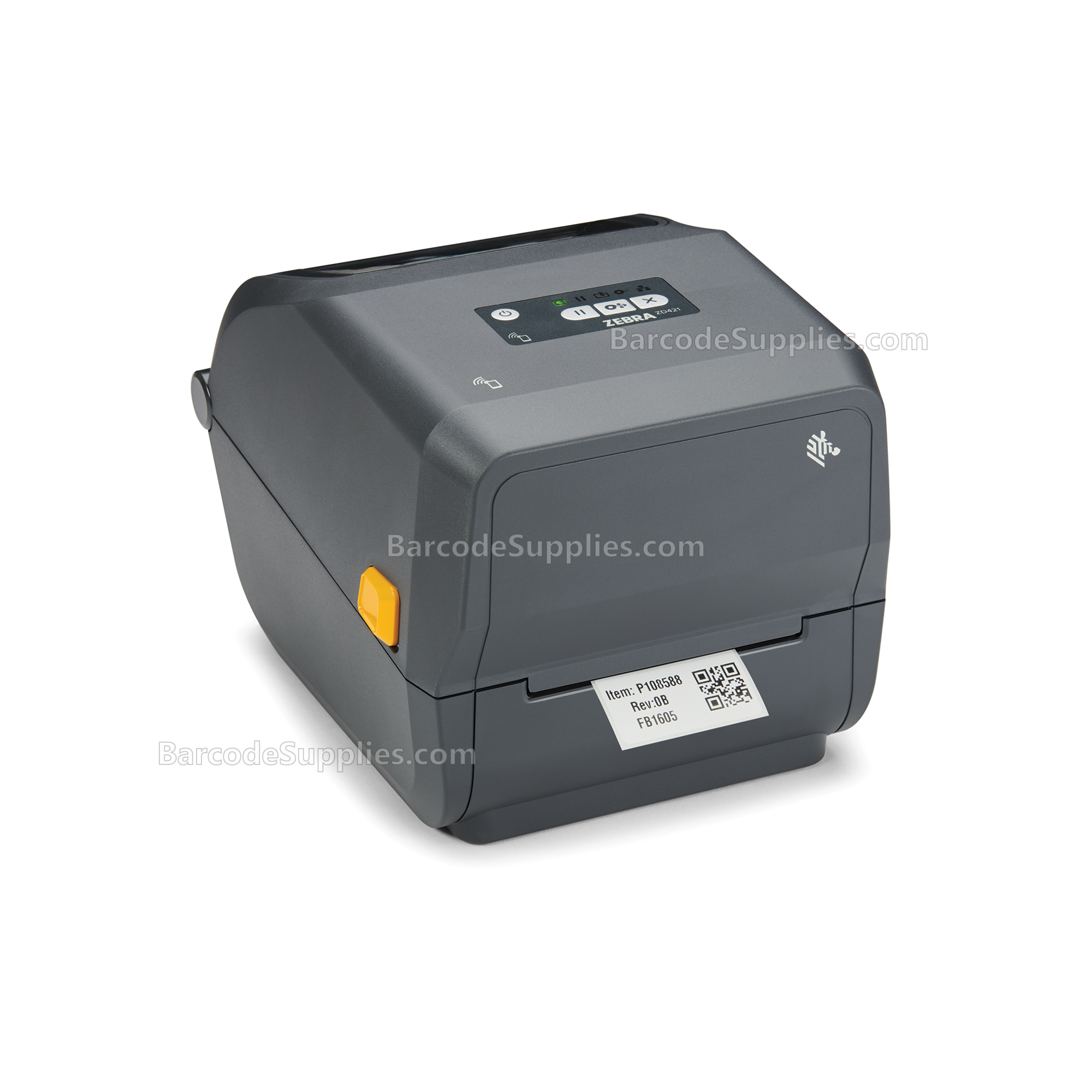 Zebra ZD421 Thermal Transfer Printer - 203 dpi, USB, USB Host, Ethernet, BTLE5, US Cord, Swiss Font, EZPL - MPN: ZD4A042-301E00EZ