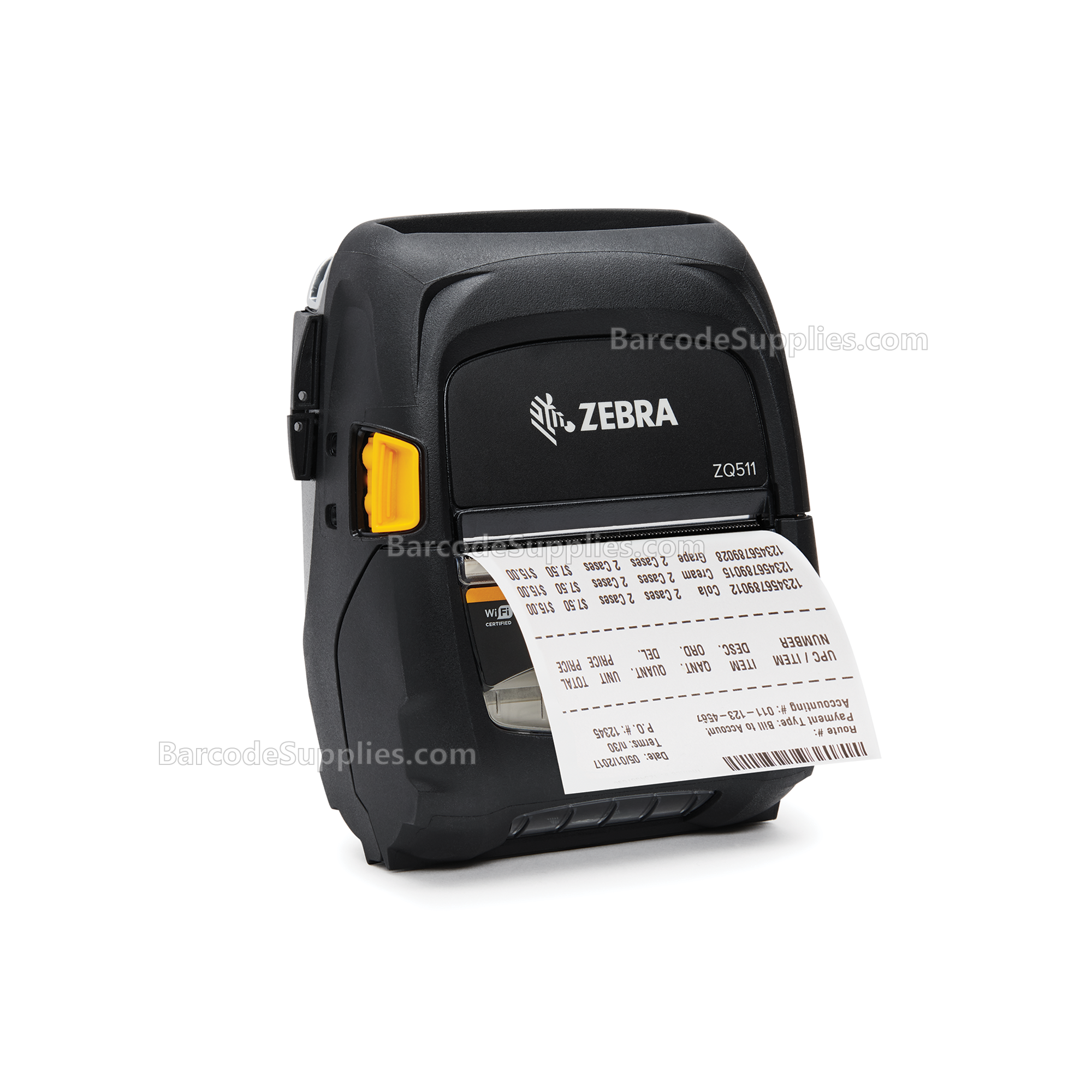 Zebra ZQ511 Mobile Printer - media width 3.15/80mm; English/Latin fonts, Bluetooth 4.1, stnd battery, US/Canada certs - MPN: ZQ51-BUE0000-00