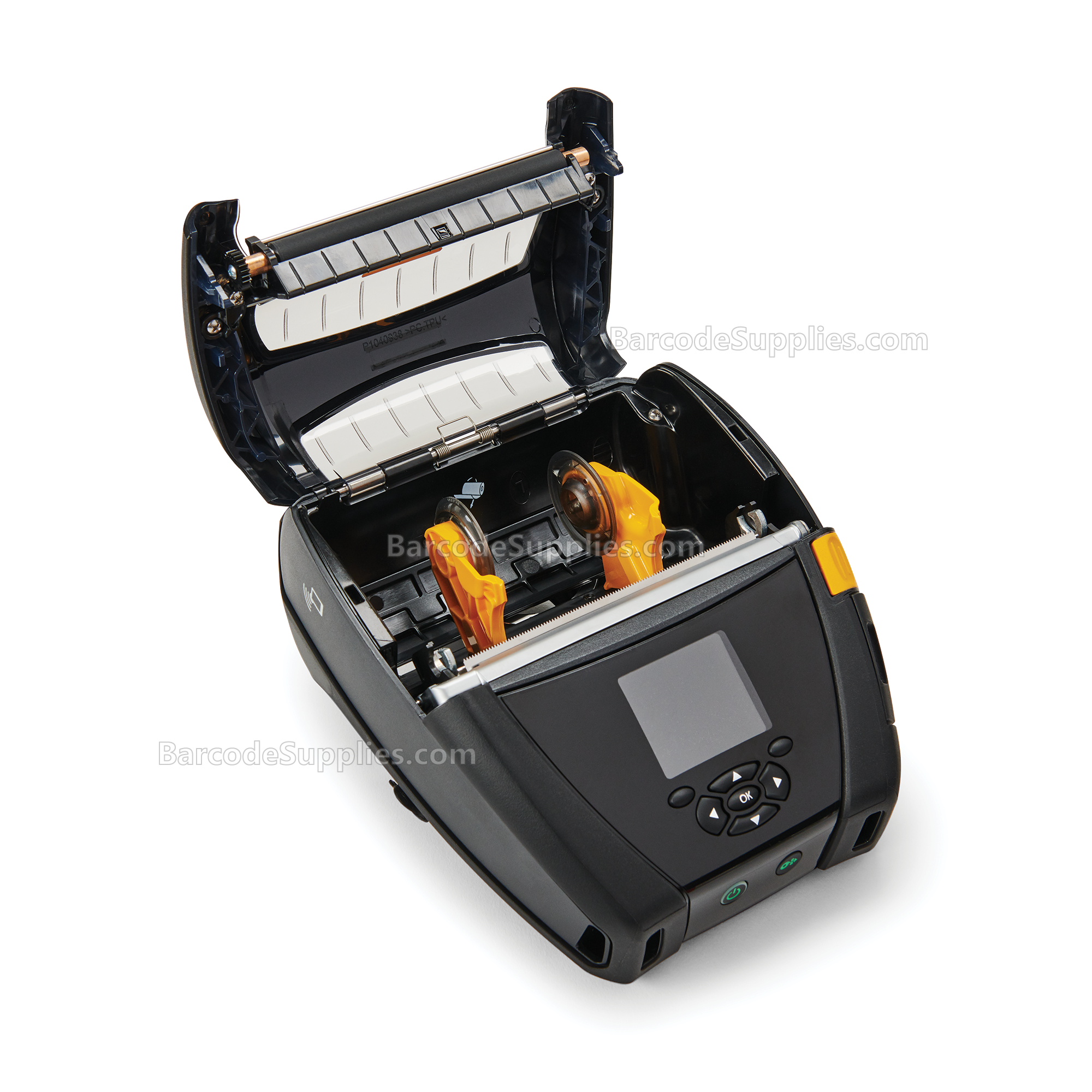 Zebra DT Printer ZQ630; English fonts,Dual 802.11AC / BT4.x, Linered platen, 0.75 core, Group 0, Belt clip