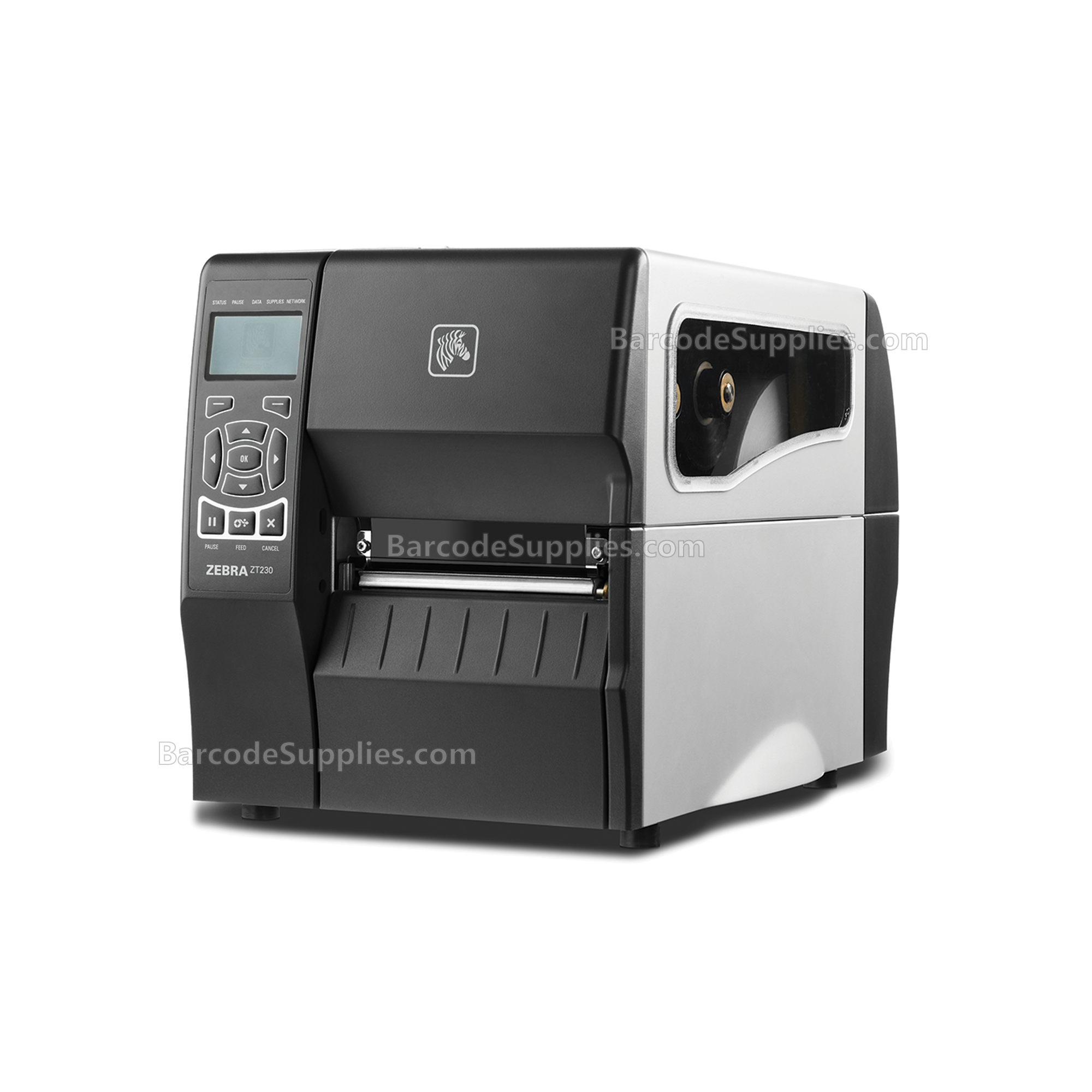 Zebra ZT230 Thermal Transfer Printer - 203 dpi, US Cord, Serial, USB, and ZebraNet n Print Server United States and Canada - MPN: ZT23042-T01A00FZ