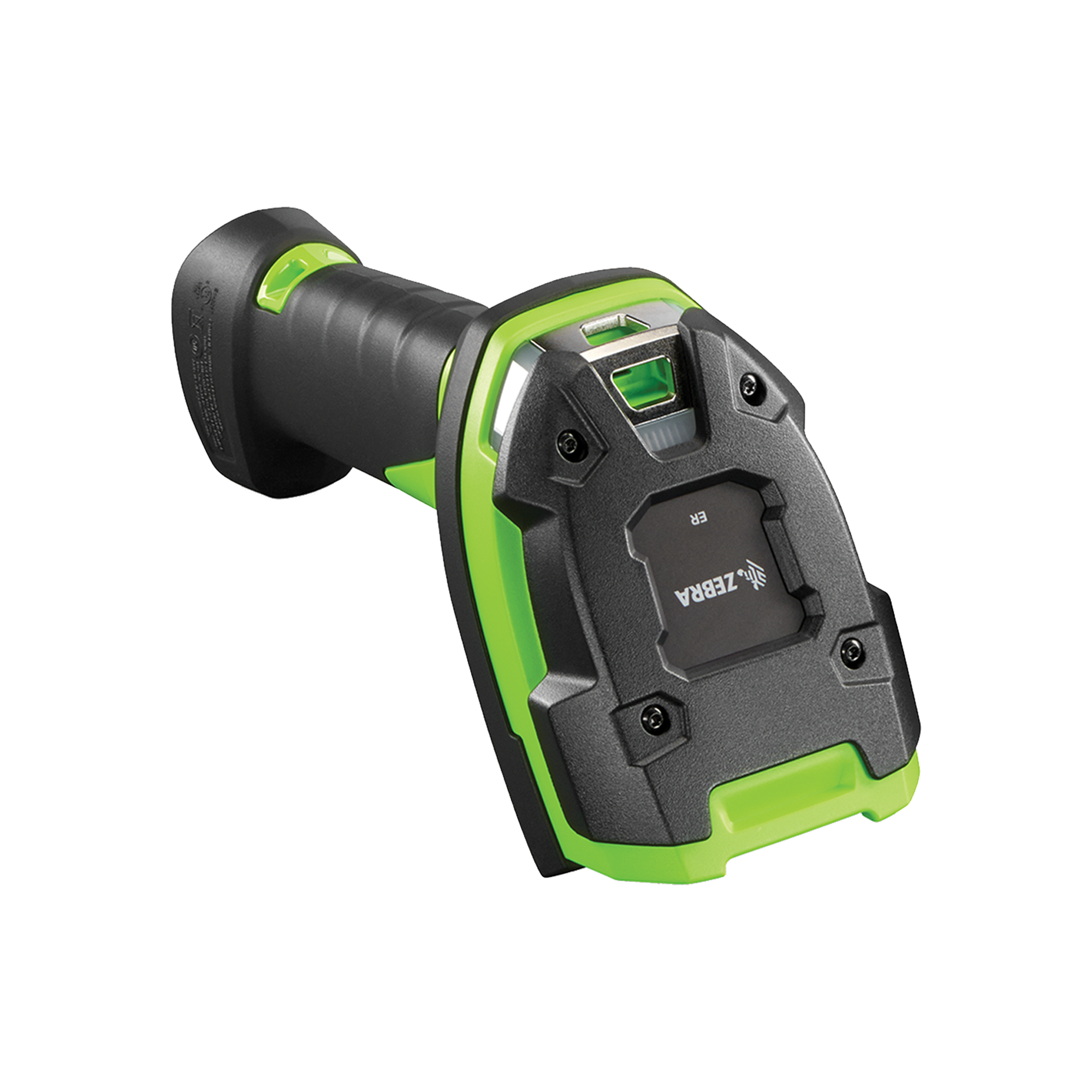 Zebra Rugged, Area Imager, High Performance, Corded, Industrial Green, Vibration Motor