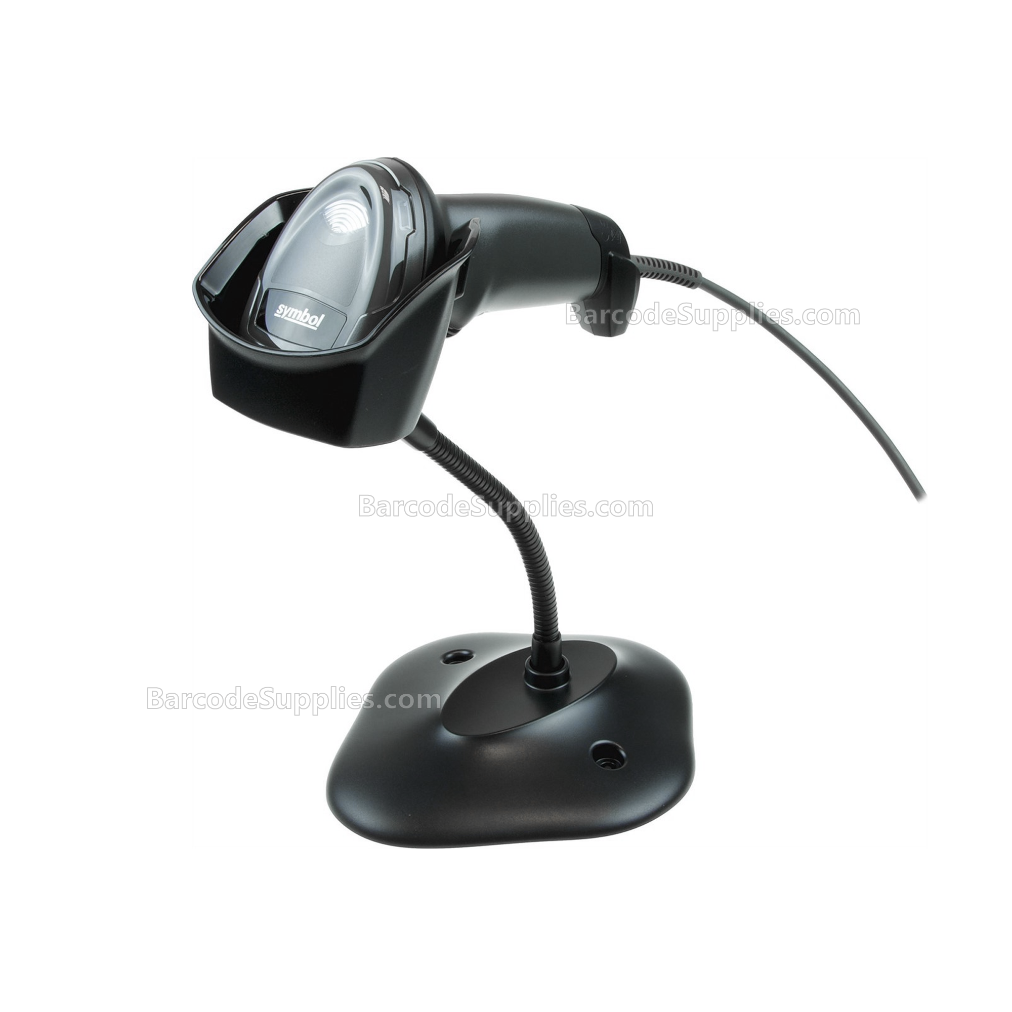 Zebra DS4308-SR Black with Stand USB KIT: DS4308-SR00007ZZWW Scanner, CBA-U21-S07ZBR Shielded USB Cable, 20-71043-04R Stand