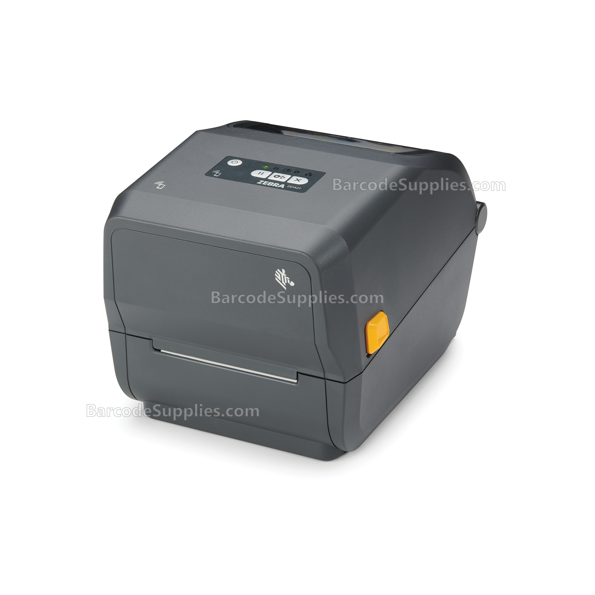 Zebra Thermal Transfer Cartridge Printer ZD421; 203 dpi, USB, USB Host, Modular Connectivity Slot, BTLE5, US Cord, Swiss Font, EZPL,TAA