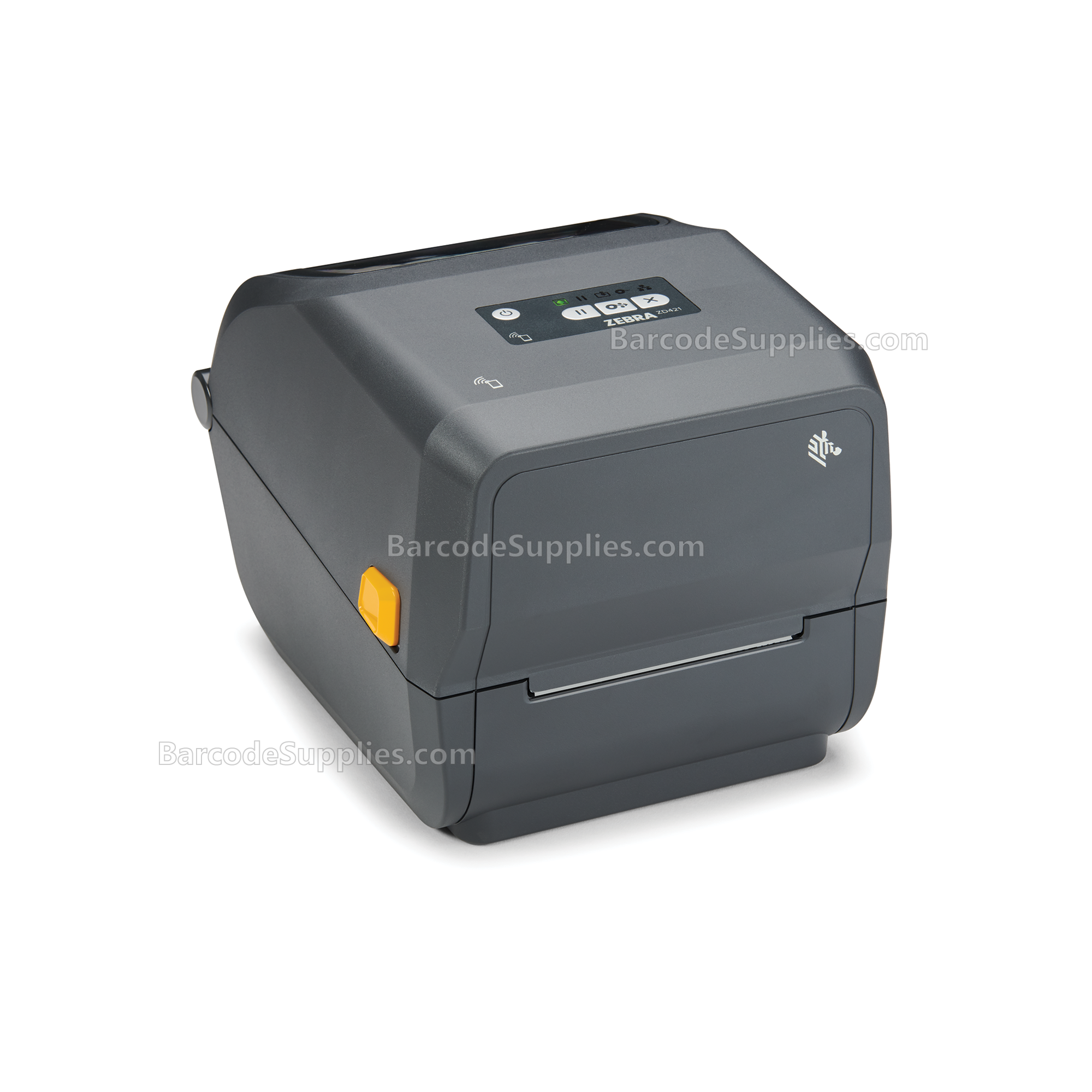 Zebra Thermal Transfer Cartridge Printer ZD421; 203 dpi, USB, USB Host, Ethernet, BTLE5, USA/Canada, US Cord, Swiss Font, EZPL,TAA