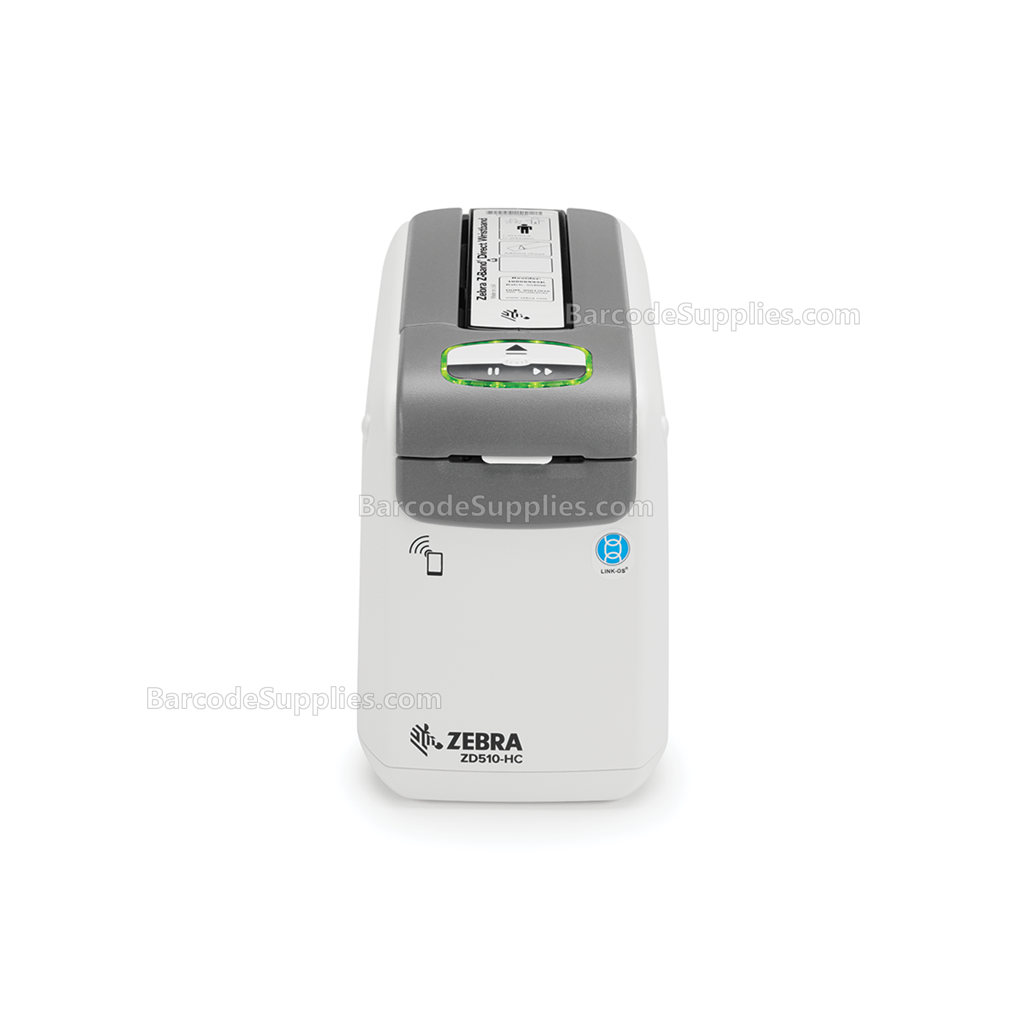 Zebra DT Printer ZD510 Wristband; ZPL II, XML, 300 dpi, US Cord, USB, USB Host, Ethernet, 802.11, BT USA/Canada