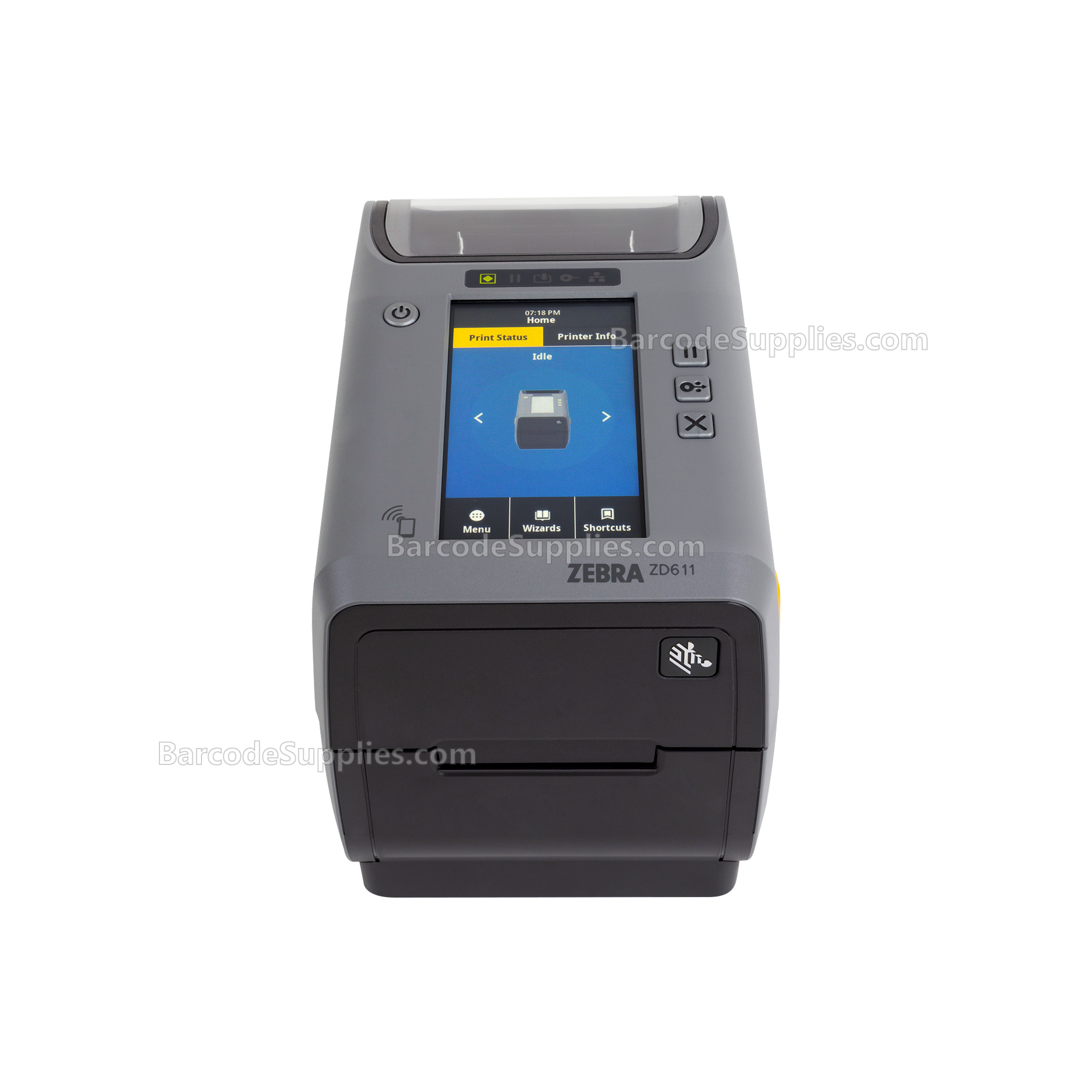 Zebra Thermal Transfer Printer (74M) ZD611, Color Touch LCD; 203 dpi, USB, USB Host, Ethernet, BTLE5, Cutter, US Cord, Swiss Font, EZPL