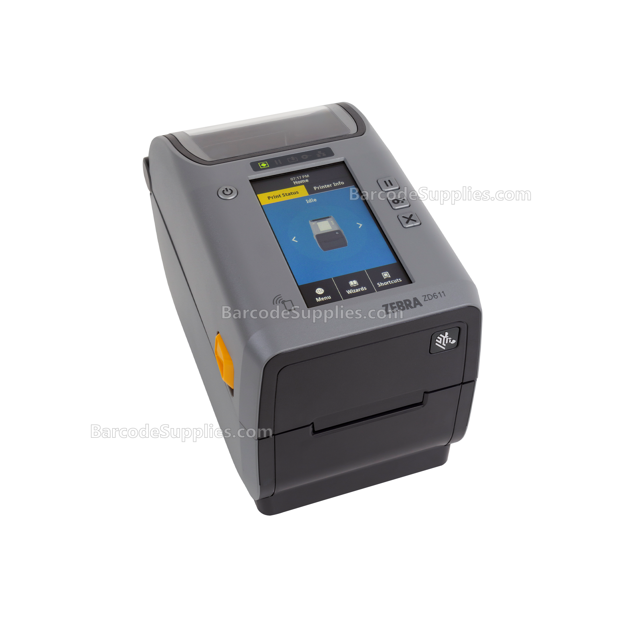 Zebra Thermal Transfer Printer (74M) ZD611, Color Touch LCD; 300 dpi, USB, USB Host, Ethernet, BTLE5, US Cord, Swiss Font, EZPL