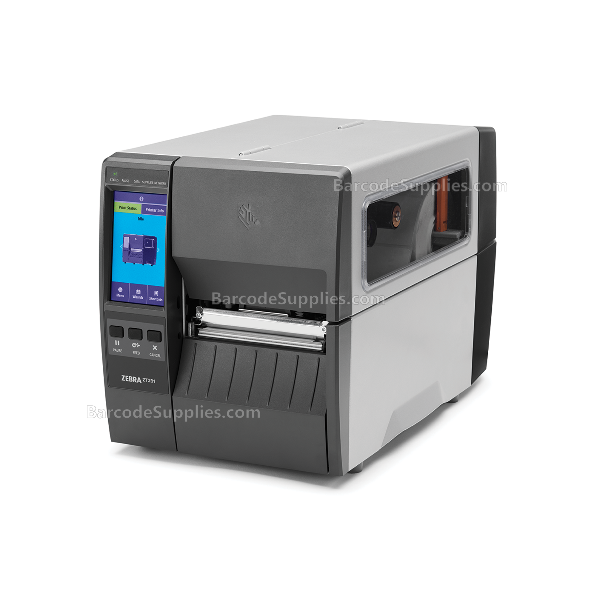 Zebra TT Printer ZT231; 4, 300 dpi, Thermal Transfer, Tear, US Cord, USB, Serial, Ethernet, BTLE, USB Host, Wireless 802.11ac (US/Canada), EZPL