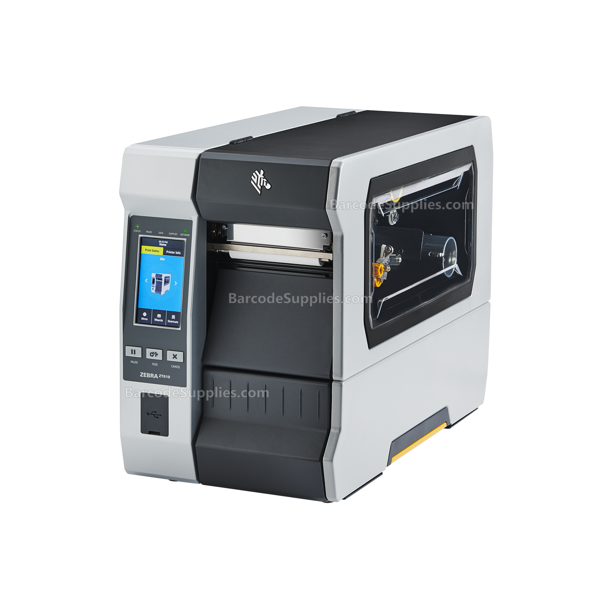 Zebra TT Printer TAA ZT610; 4, 203 dpi, US Cord, Serial, USB, Gigabit Ethernet, Bluetooth 4.0, USB Host, Tear, Color, ZPL