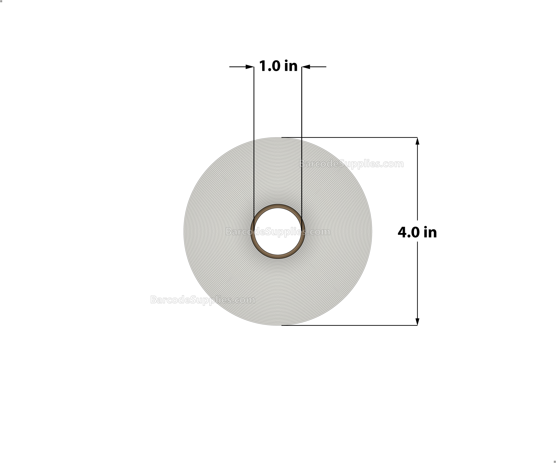 3 x 5 Direct Thermal White Labels With Acrylic Adhesive - Perforated - 300 Labels Per Roll - Carton Of 12 Rolls - 3600 Labels Total - MPN: RD-3-5-300-1