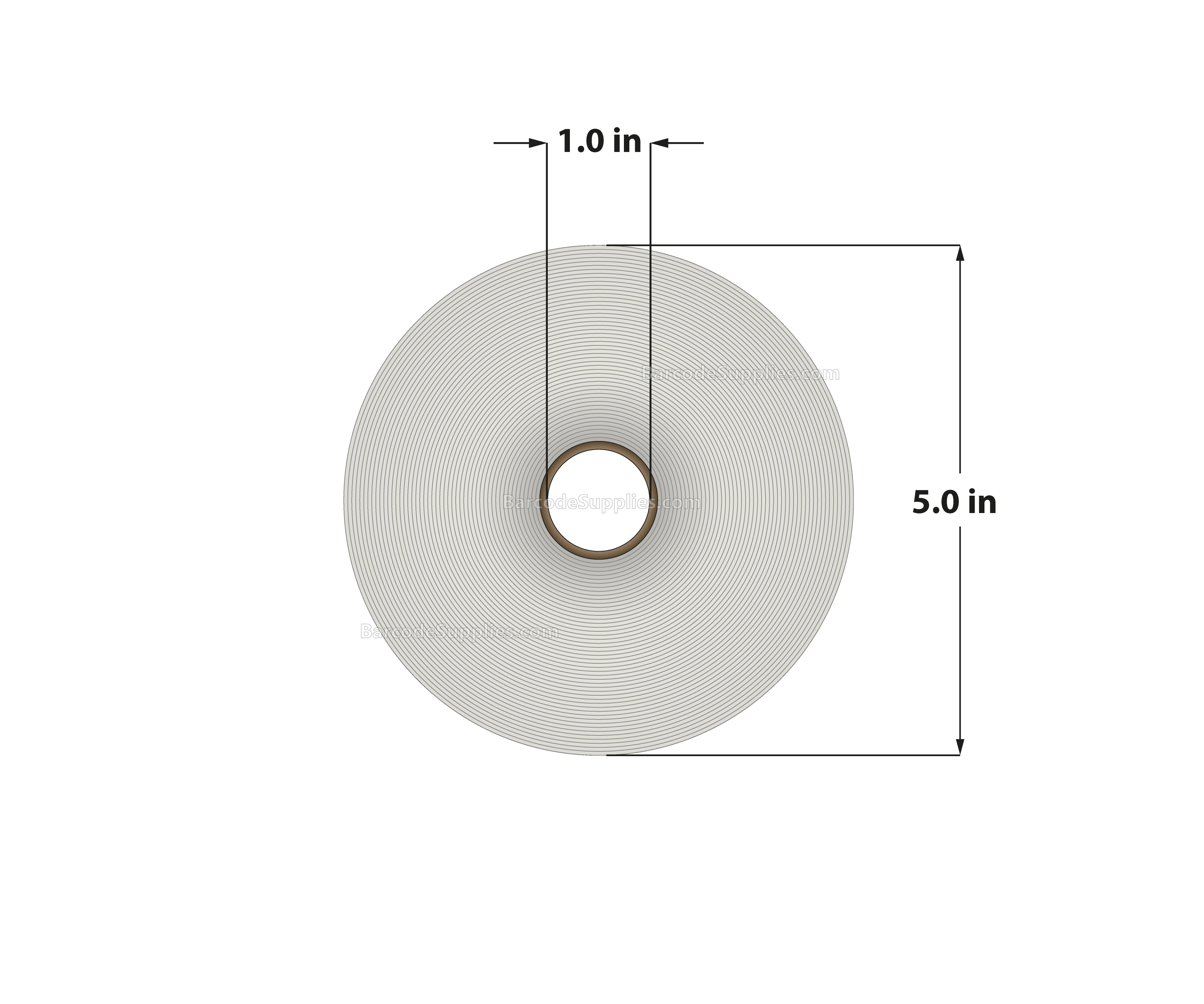 4 x 6.5 Direct Thermal White Labels With Acrylic Adhesive - Perforated - 380 Labels Per Roll - Carton Of 12 Rolls - 4560 Labels Total - MPN: RD-4-65-380-1 - BarcodeSource, Inc.