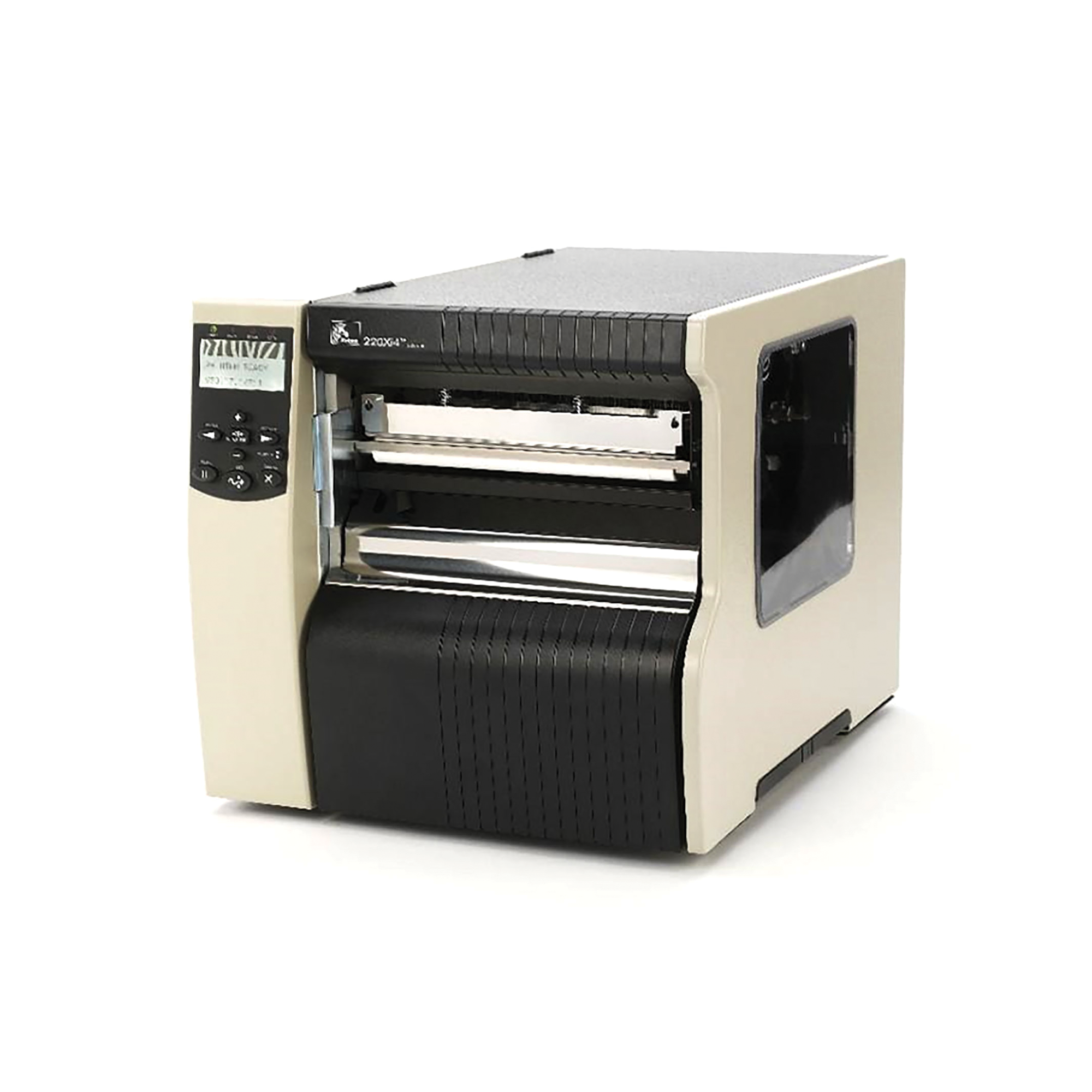 Zebra 220Xi4 Thermal Transfer Printer - 300dpi, US Cord, Serial, Parallel, USB, Int 10/100, Rewind with Peel - MPN: 223-801-00200