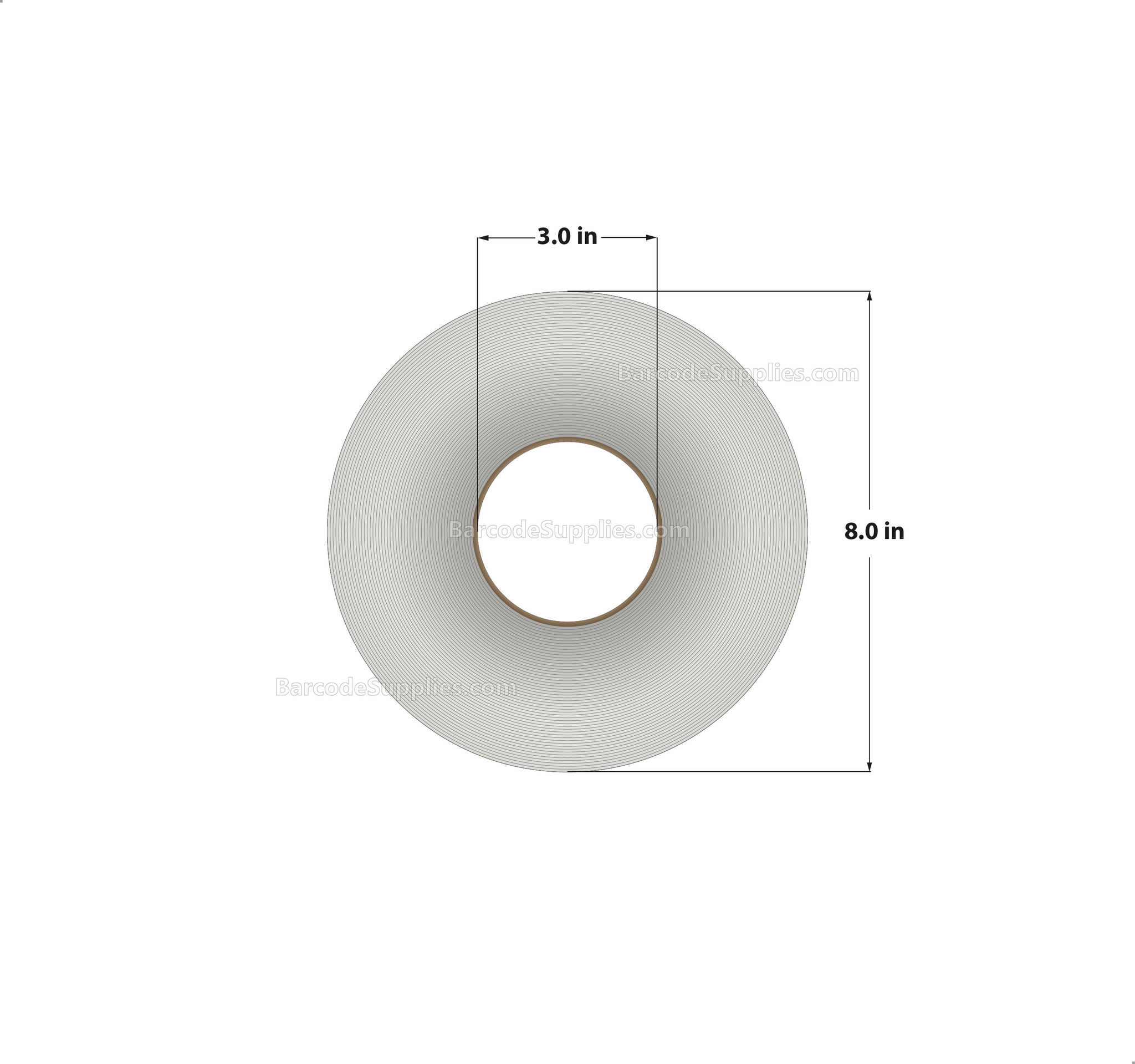 4 x 6.5 Direct Thermal White Labels With Acrylic Adhesive - Perforated - 900 Labels Per Roll - Carton Of 4 Rolls - 3600 Labels Total - MPN: RDS-4-65-900-3