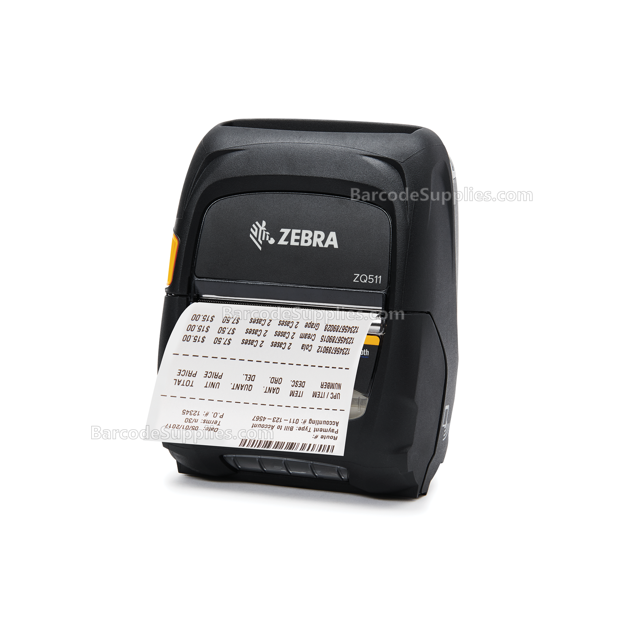Zebra ZQ511 Mobile Printer - media width 3.15/80mm; English/Latin fonts, Bluetooth 4.1, linerless, stnd battery, US/Canada Certs - MPN: ZQ51-BUE1000-00